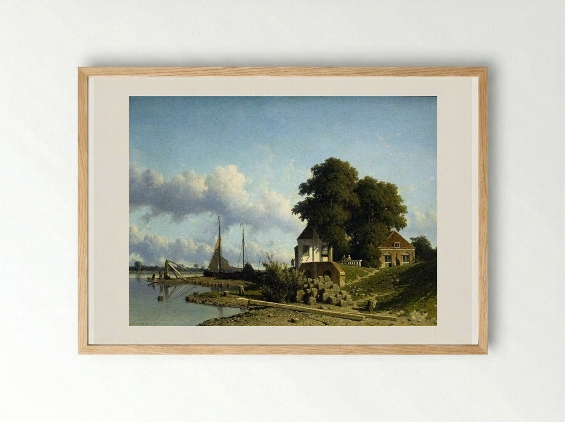 At Elshout - Johan Hendrik Weissenbruch - Framed Print Wood