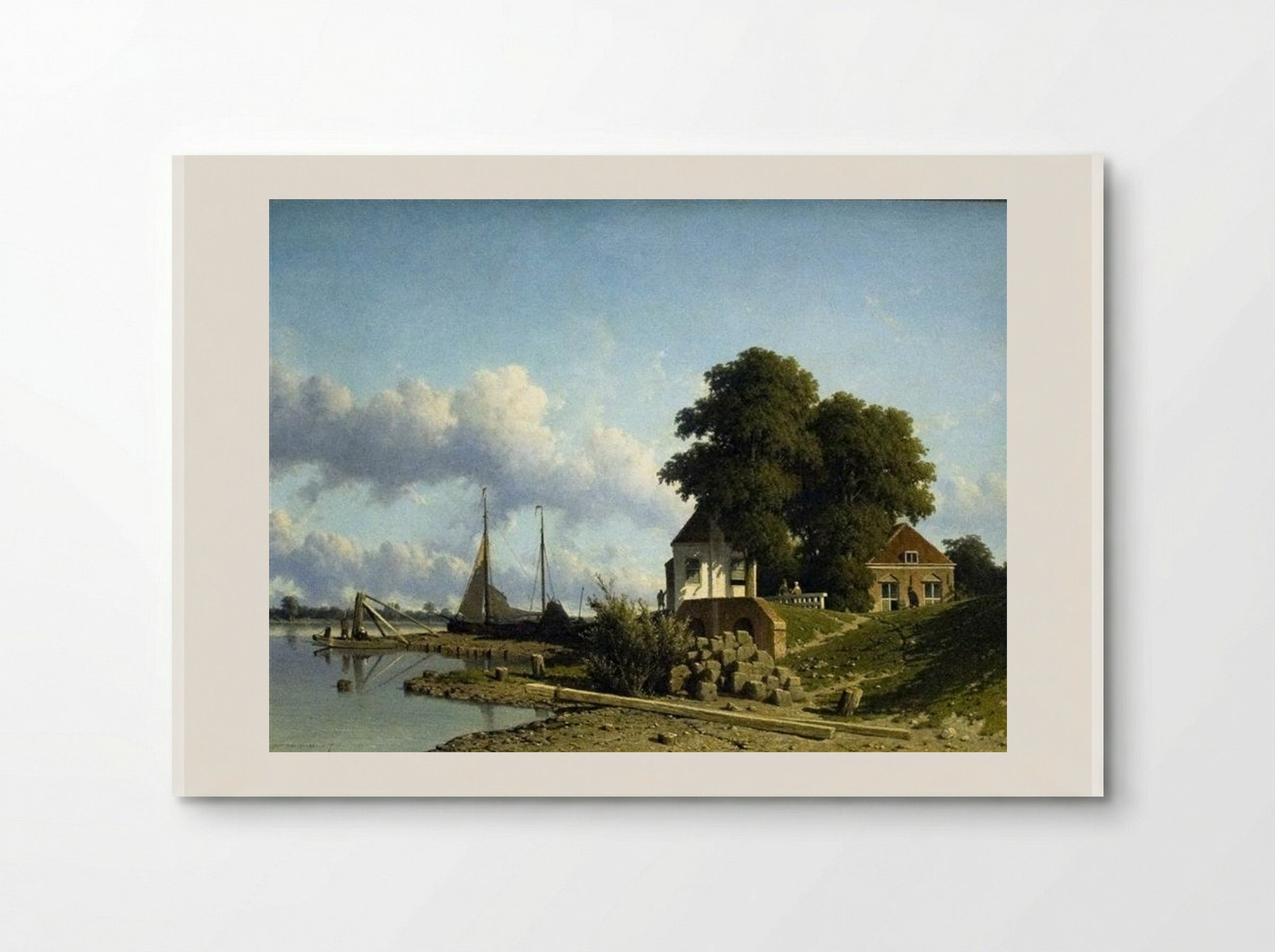 At Elshout - Johan Hendrik Weissenbruch - Poster