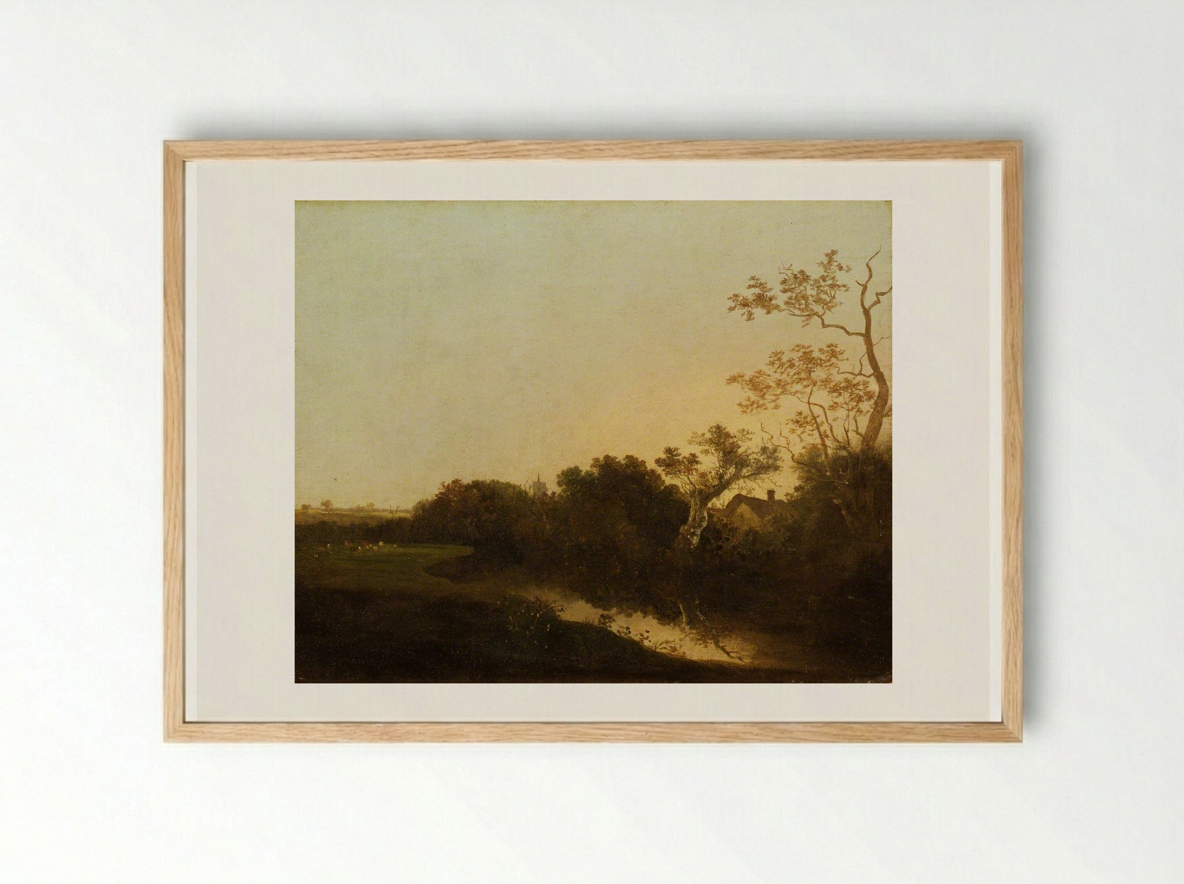 At Honingham, Norfolk - John Crome - Framed Print Wood