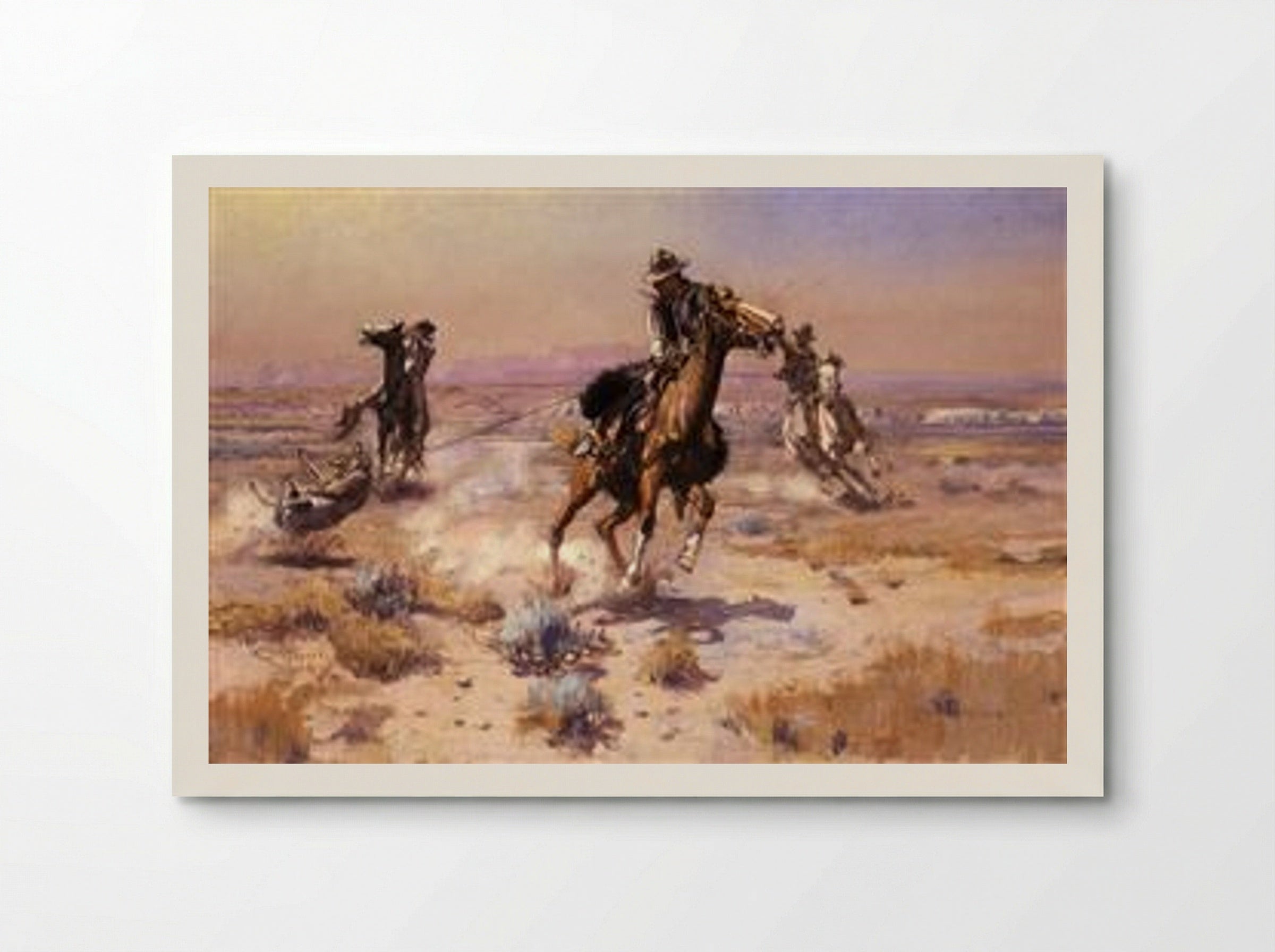 At Rope's End - Charles M. Russell - Poster
