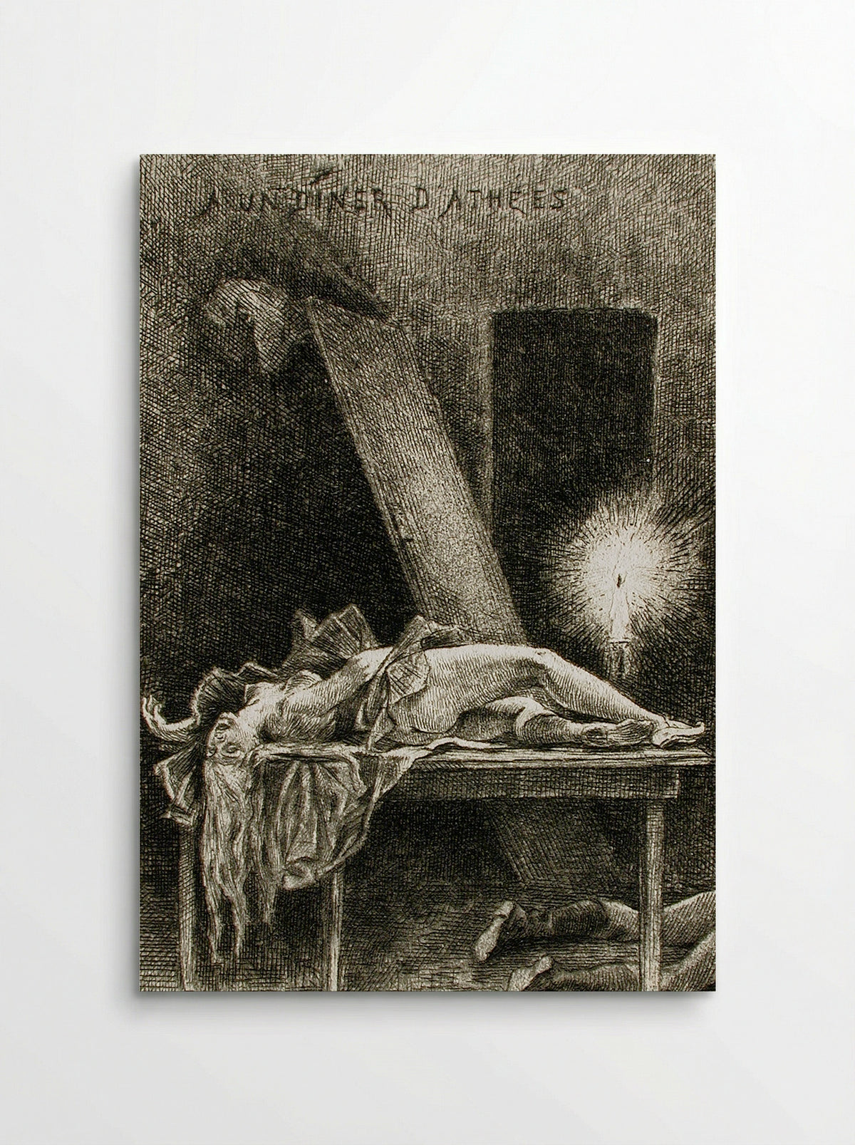 At a Dinner of Atheists - Félicien Rops - Poster