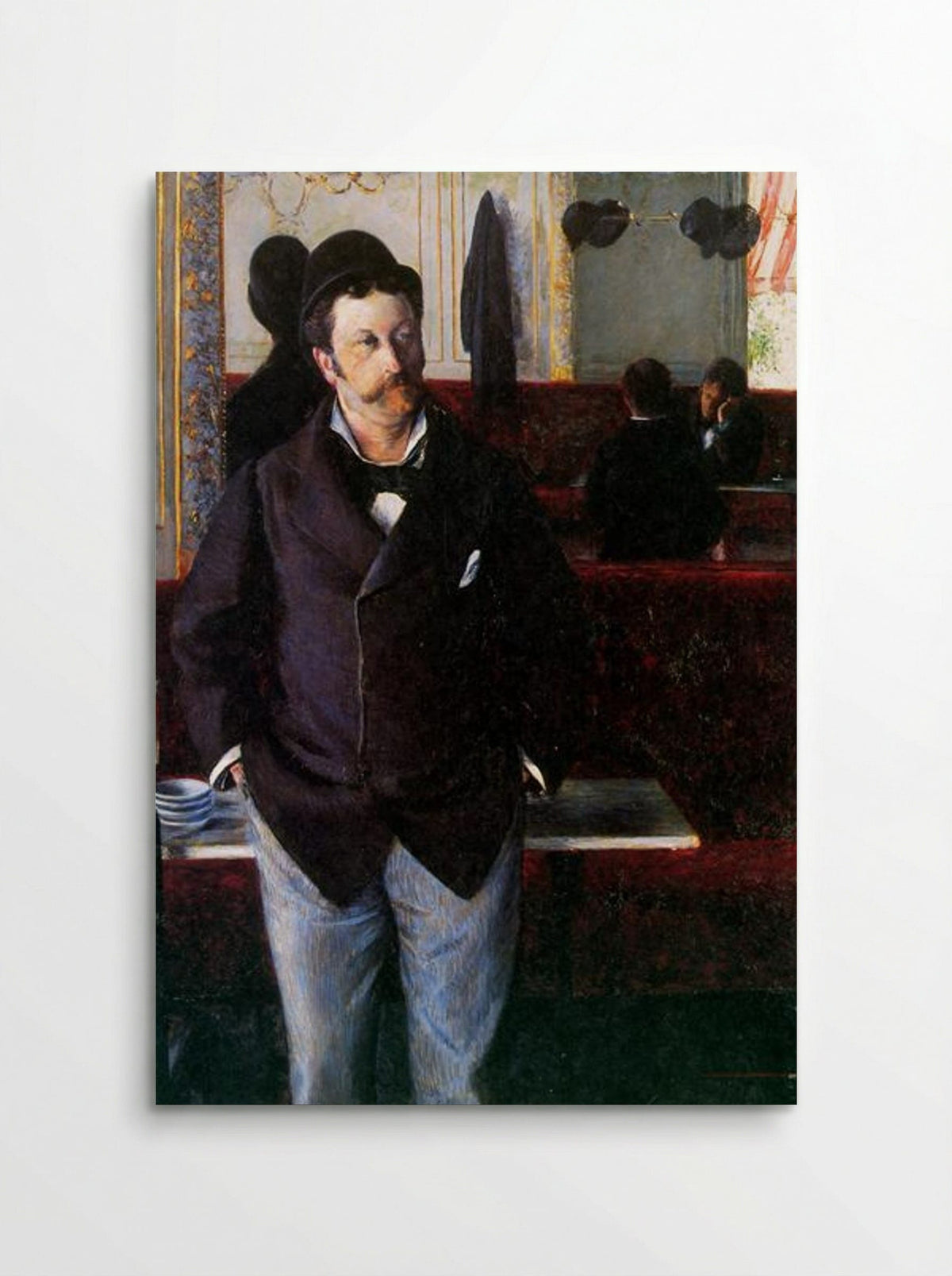 At the Cafe, Rouen - Gustave Caillebotte - Poster