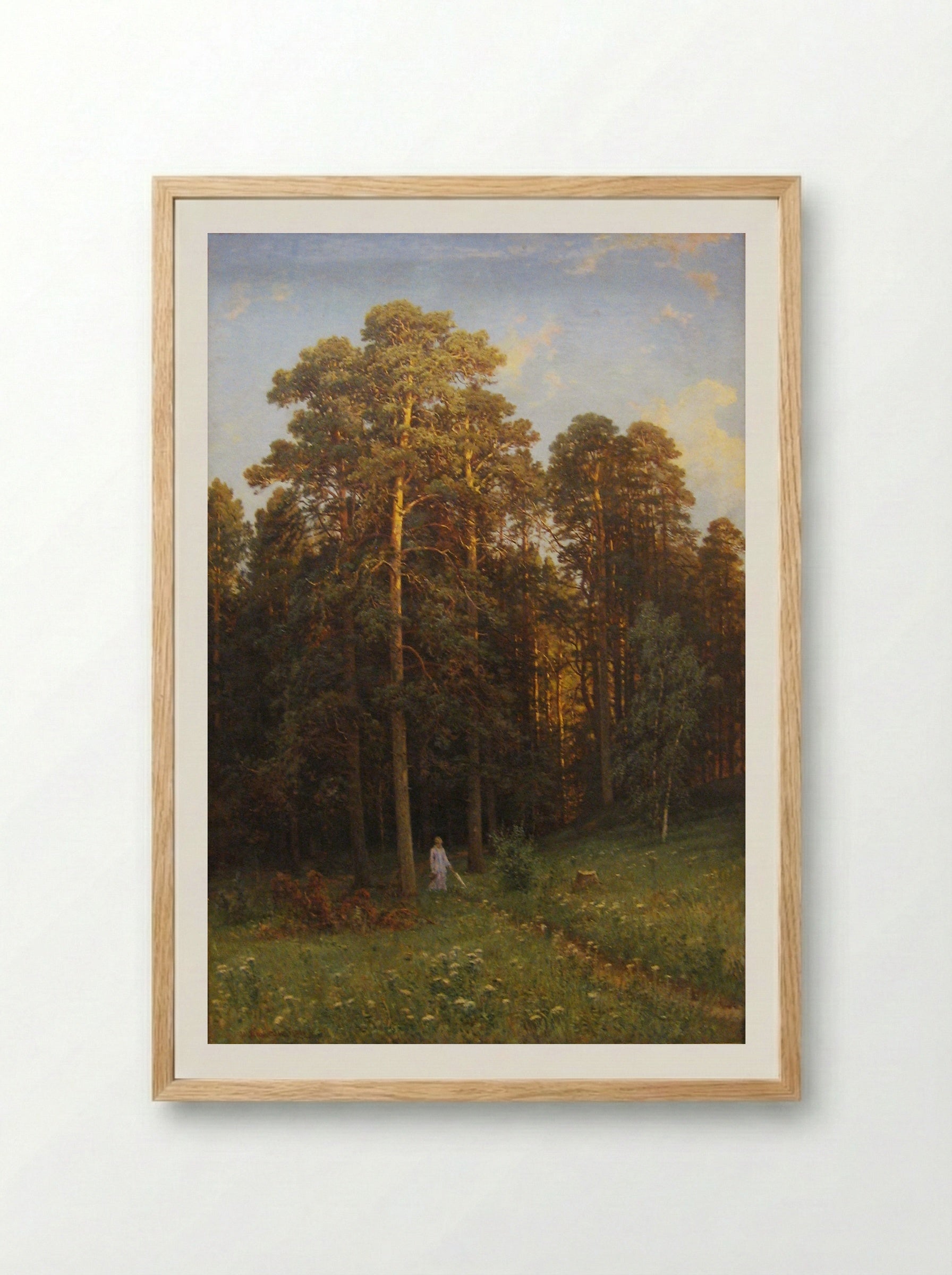 At the Edge of a Pine Forest - Ivan Shishkin - Framed Print Wood
