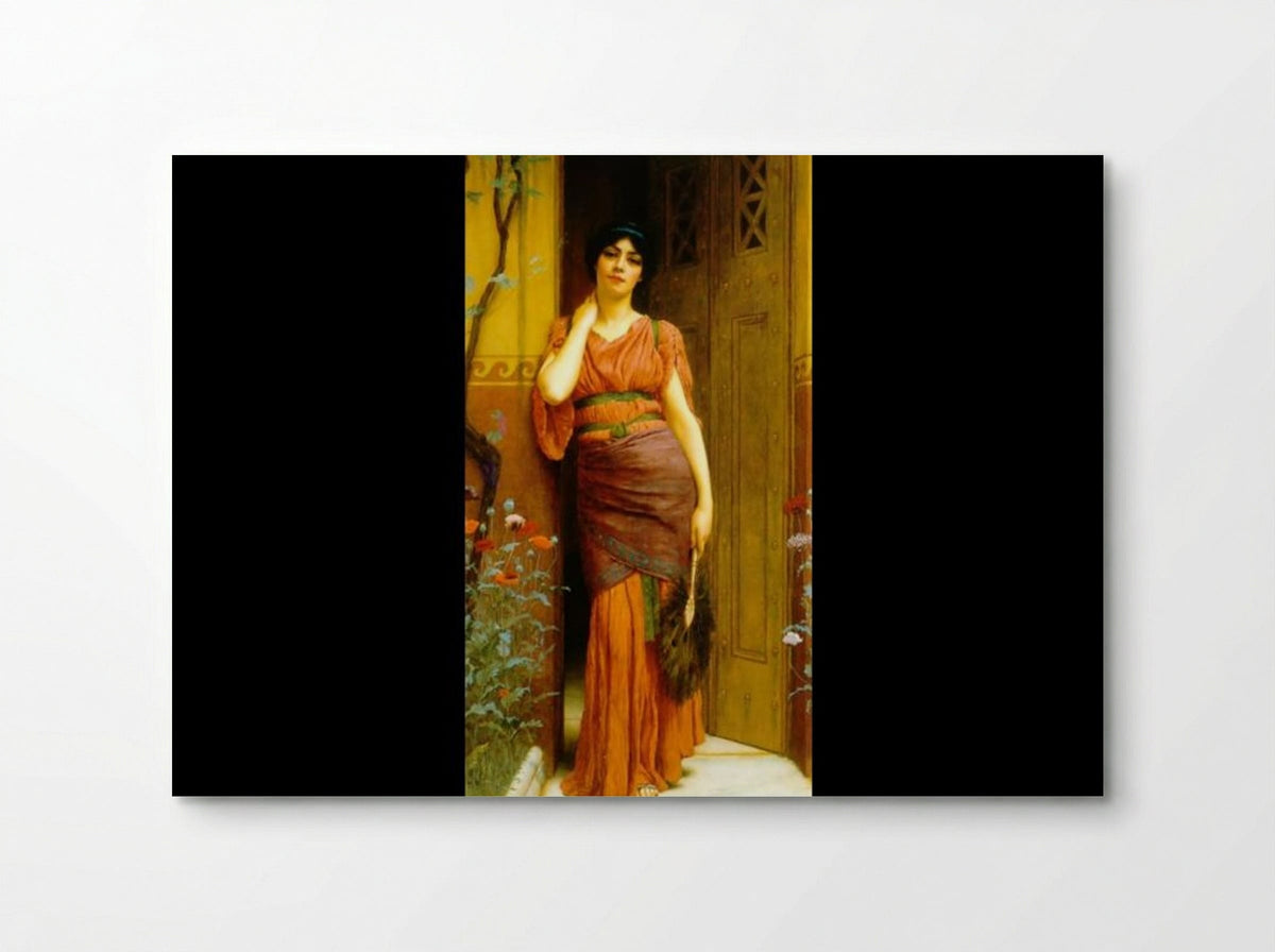 At the Garden Door - John William Godward - Poster