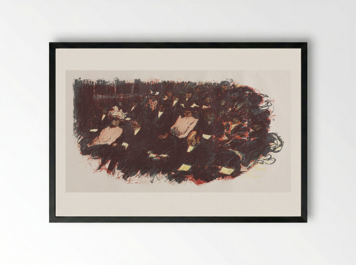 At the Theatre - Pierre Bonnard - Framed Print Black