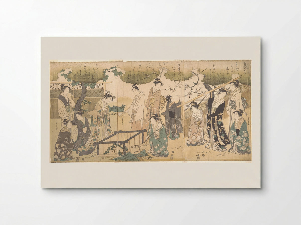 At the Tsutsui Well - Chōbunsai Eishi - Poster
