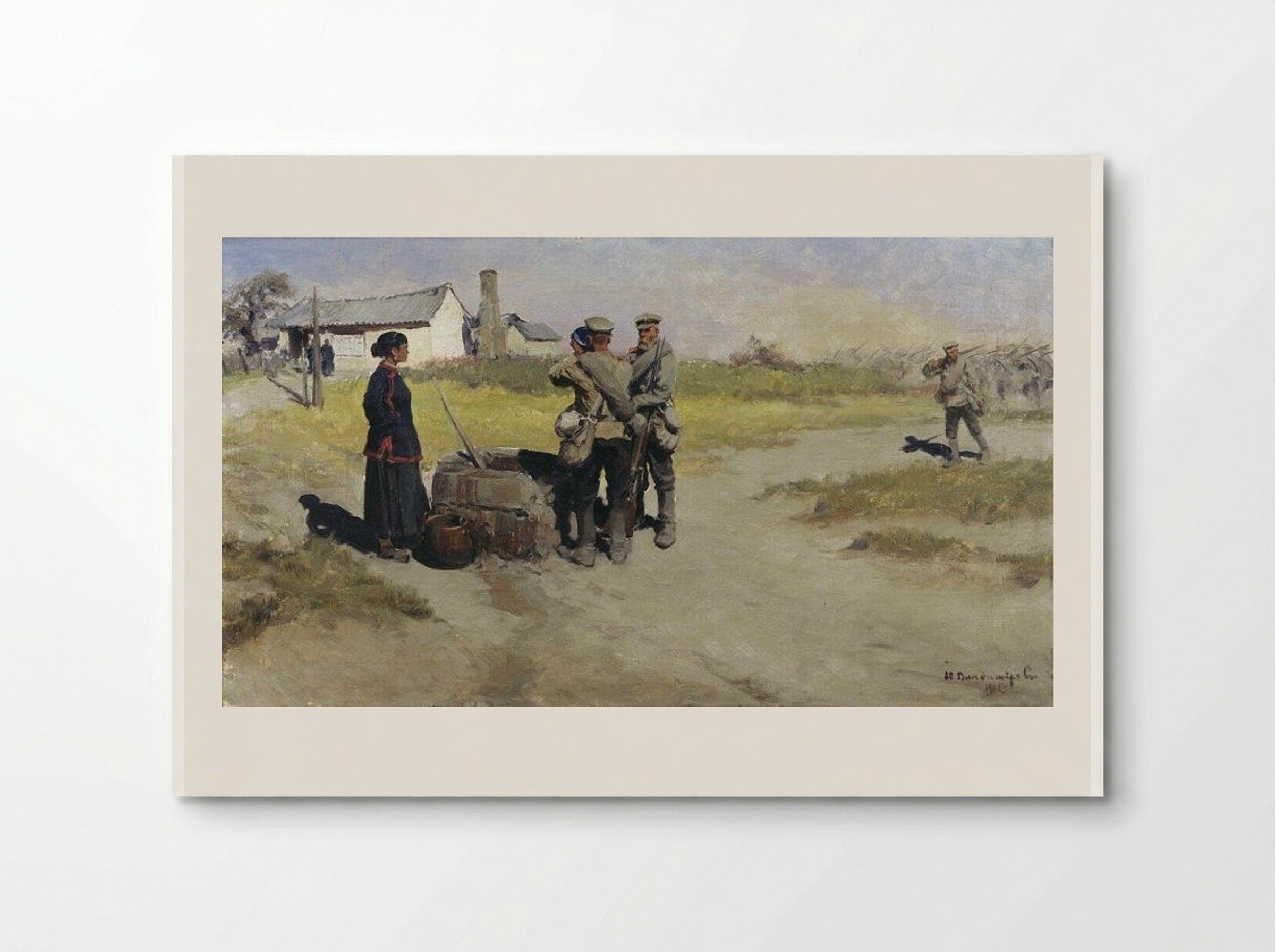 At the well - Ivan Vladimirov - Poster