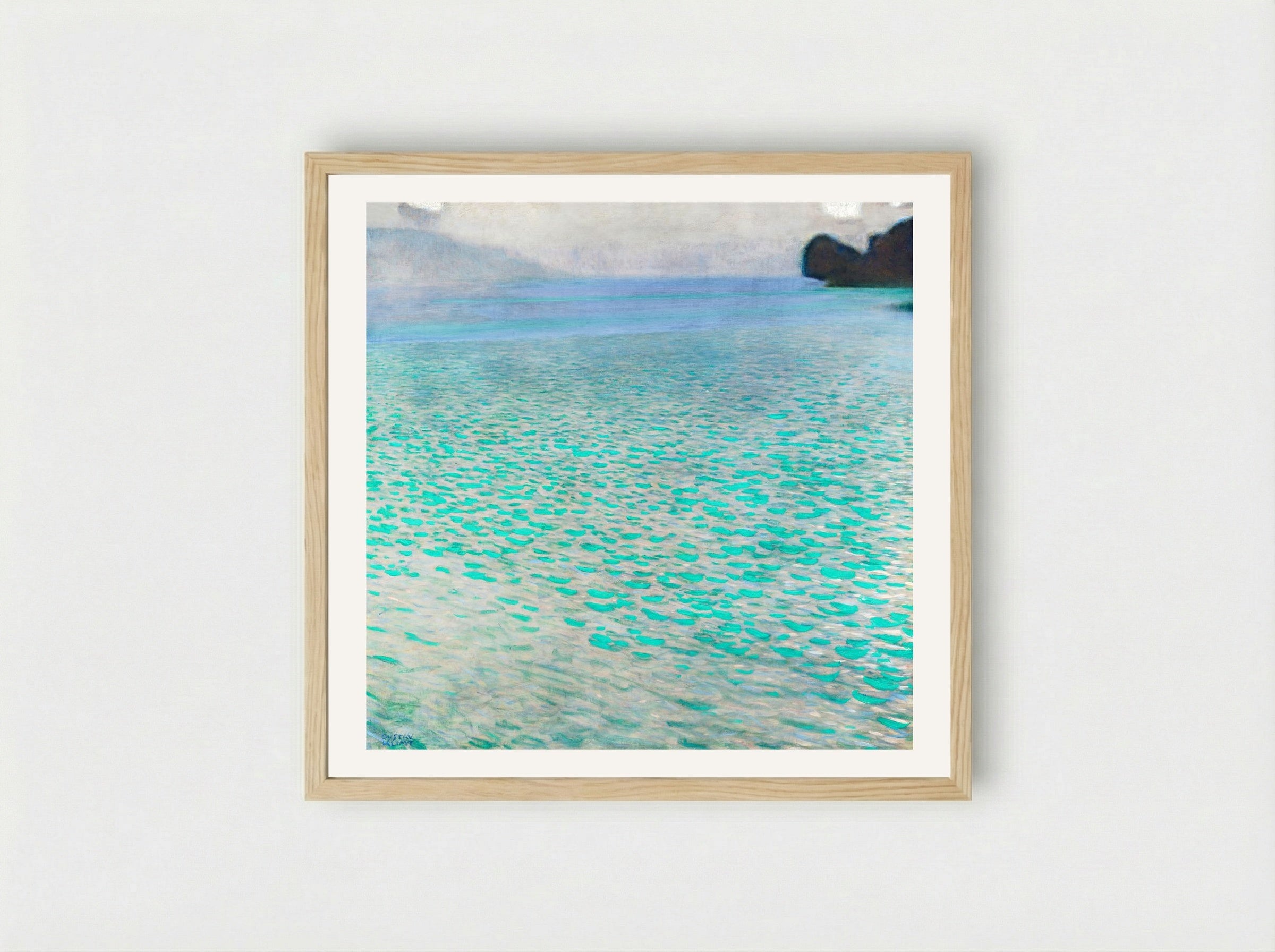 Attersee - Gustav Klimt - Framed Print Wood