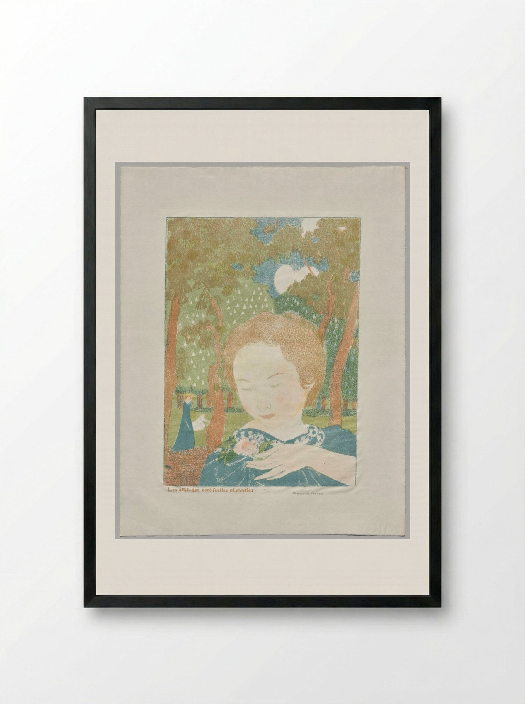 Attitudes are Easy and Chaste - Maurice Denis - Framed Print Black