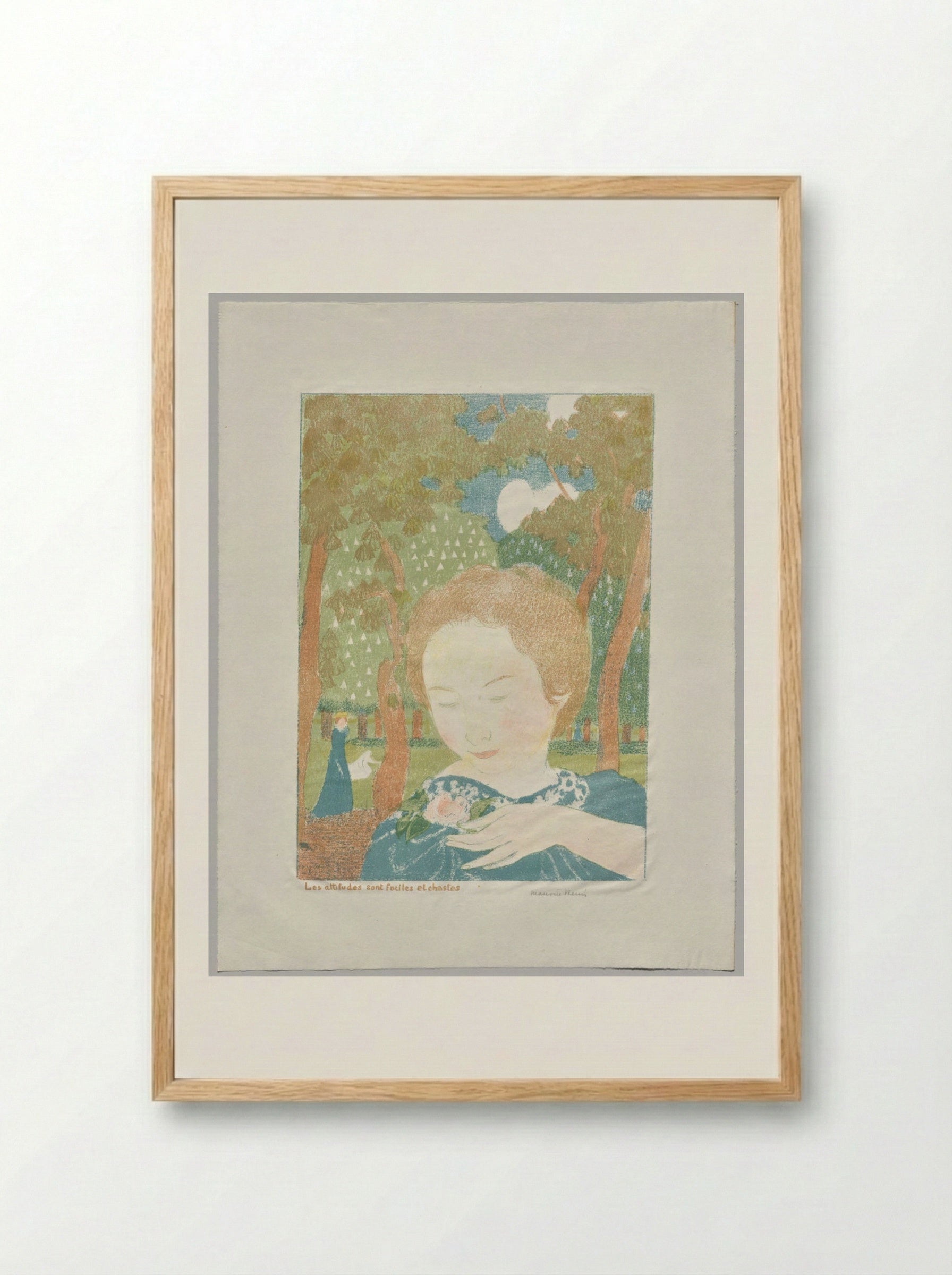 Attitudes are Easy and Chaste - Maurice Denis - Framed Print Wood