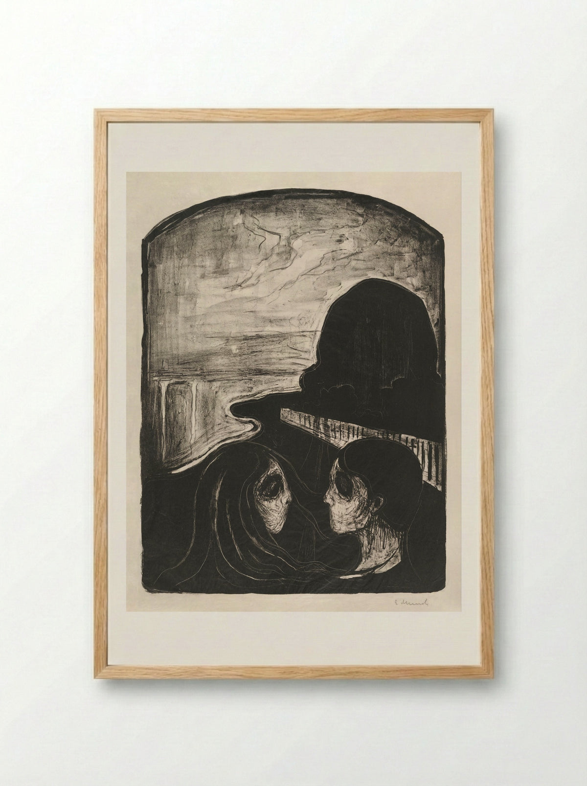 Attraction I - Edvard Munch - Framed Print Wood