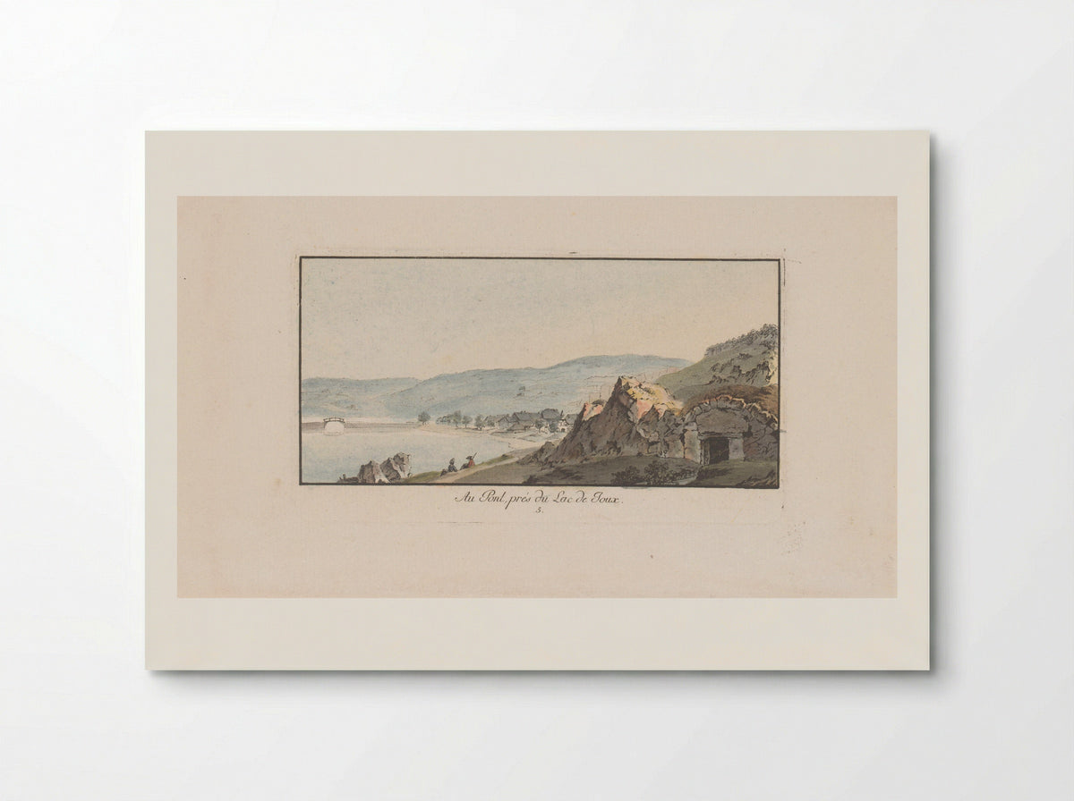 Au Pont, près du Lac de Joux - Johann Ludwig Aberli - Poster