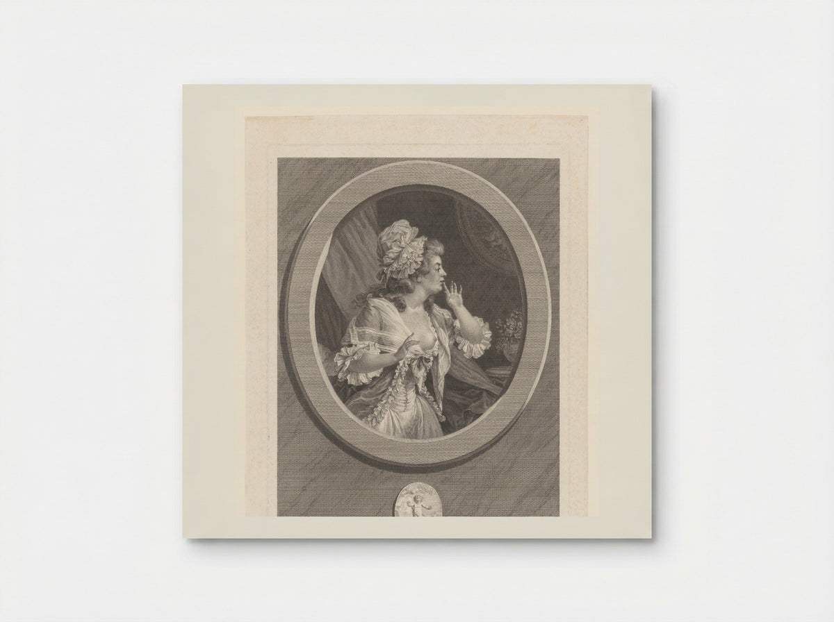 Au moins soyez discret - Augustin de Saint-Aubin - Poster