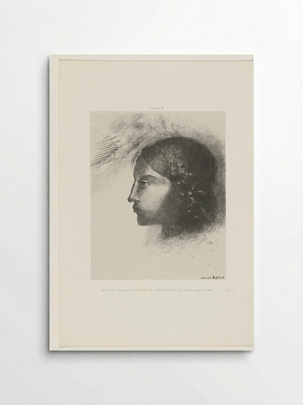 Au réveil j'aperçus la Déesse de l'Intelligible - Odilon Redon - Poster