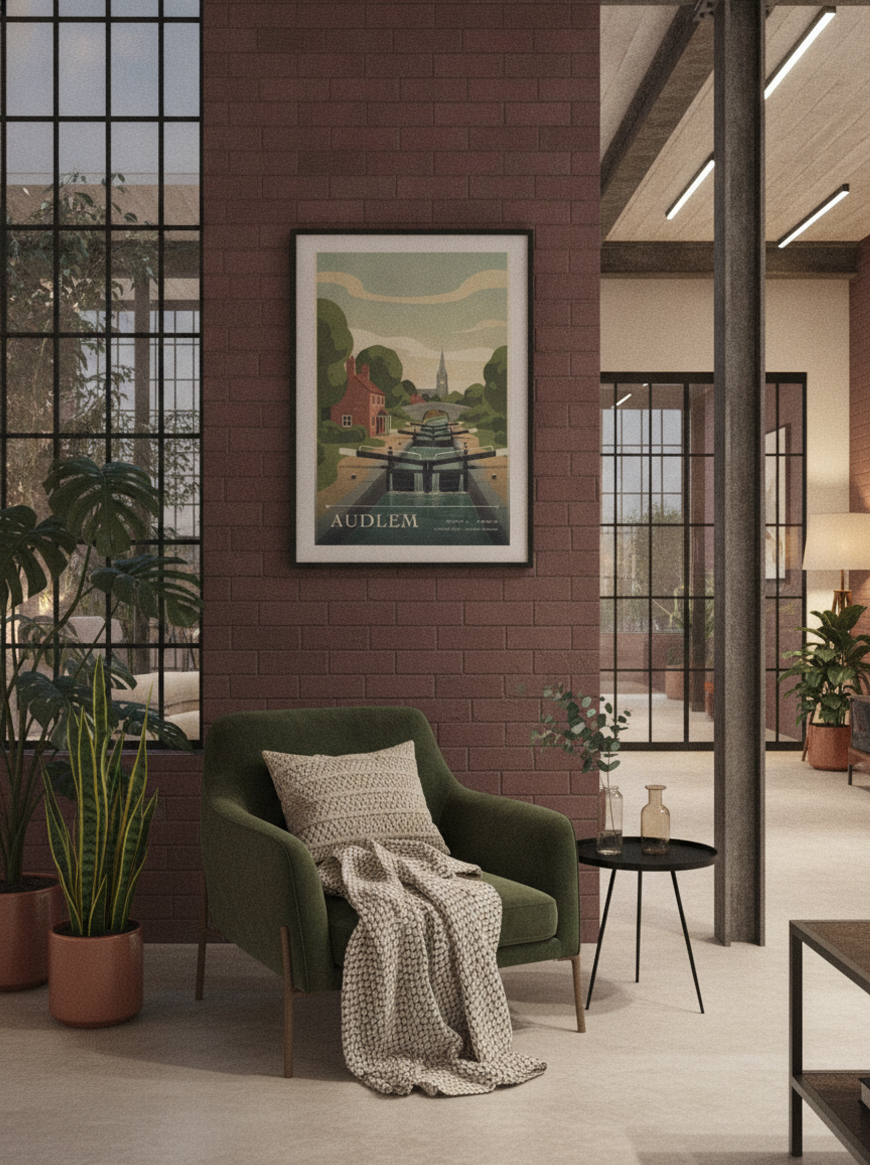 Audlem Cheshire East United Kingdom Travel Poster - Lifestyle