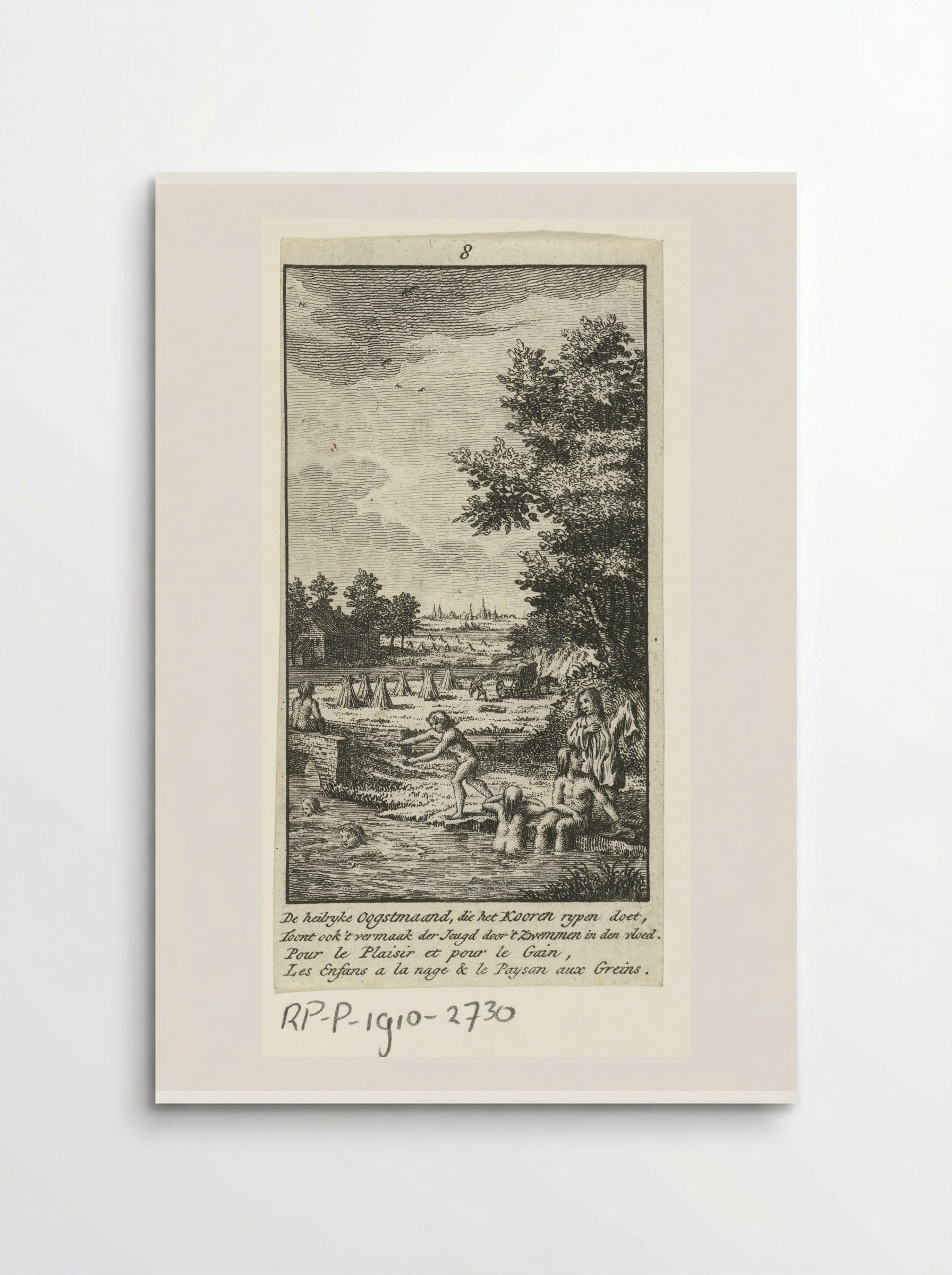 August: Hay Harvest - Jan Caspar Philips - Poster