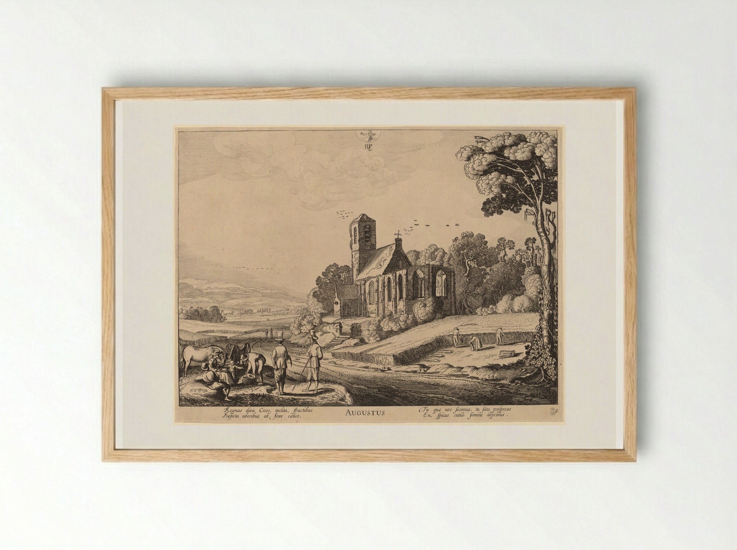 August - Jan van de Velde II - Framed Print Wood