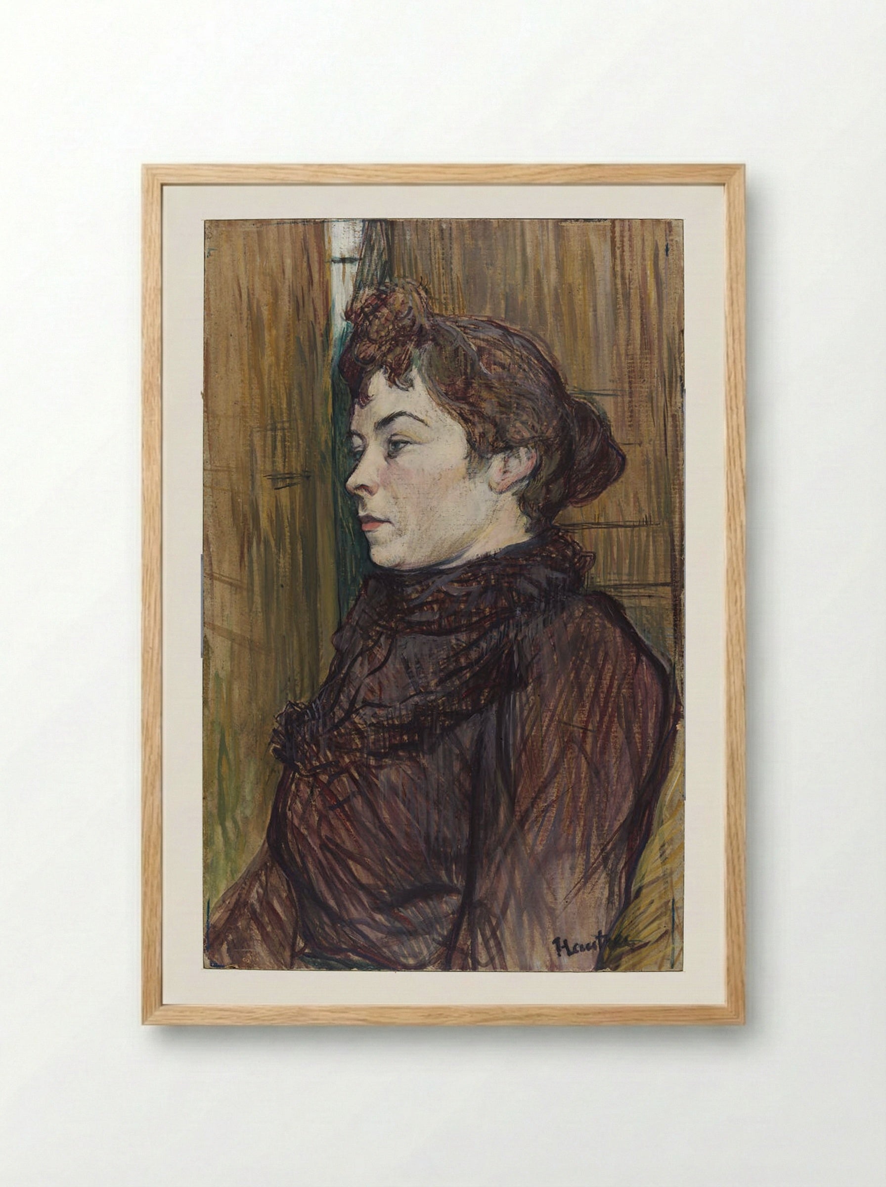 Augusta - Henri de Toulouse-Lautrec - Framed Print Wood