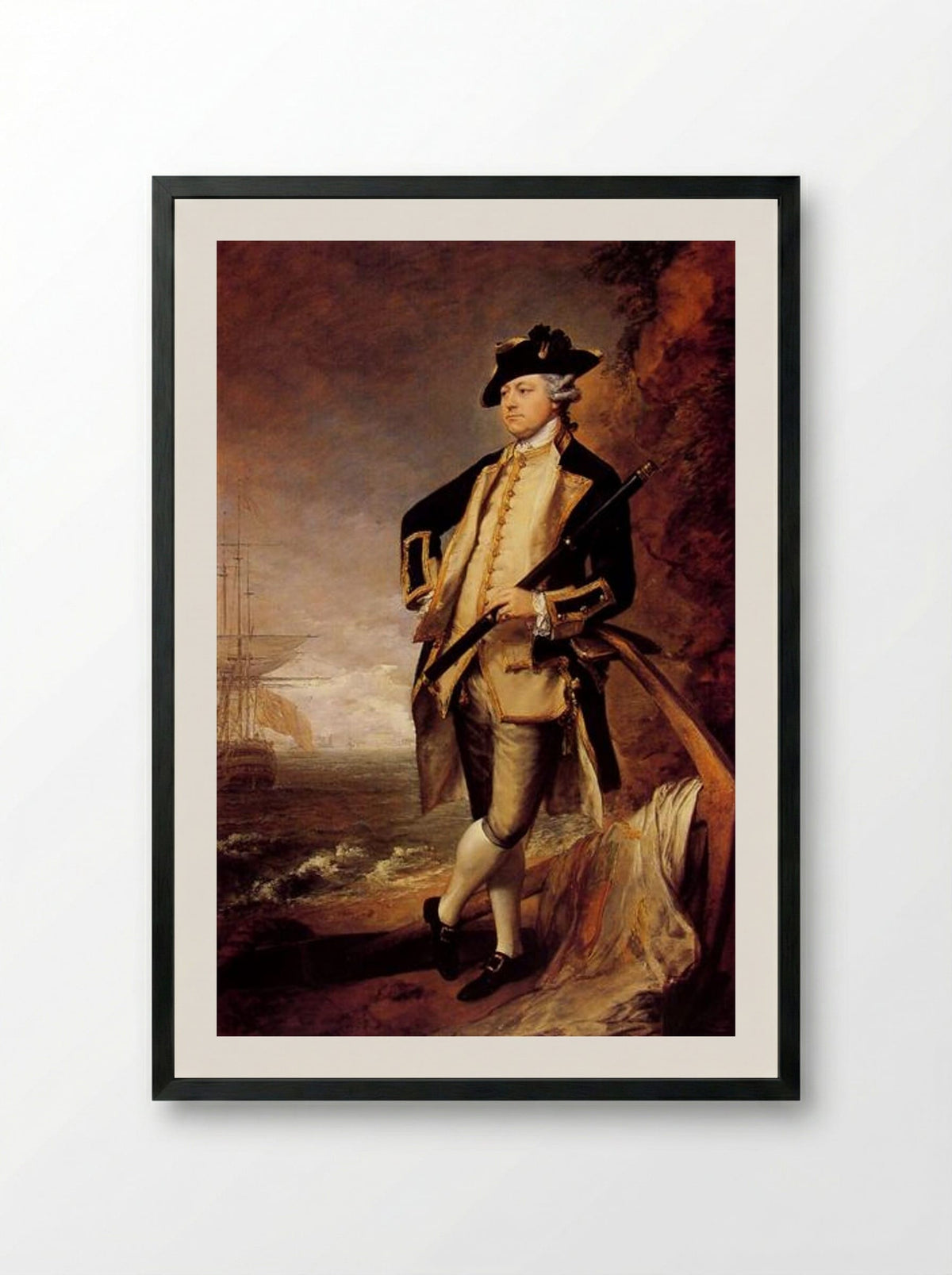 Augustus John, 3rd Earl of Bristol - Thomas Gainsborough - Framed Print Black