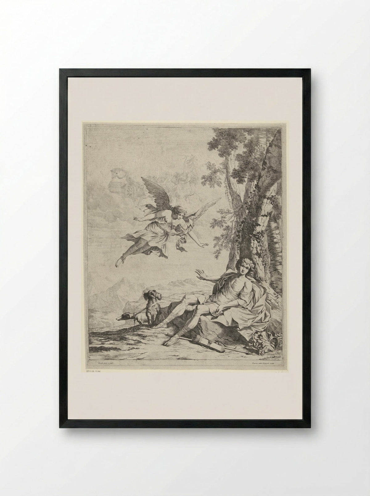 Aurora and Cephalus - Nicolaes van Helt Stockade - Framed Print Black