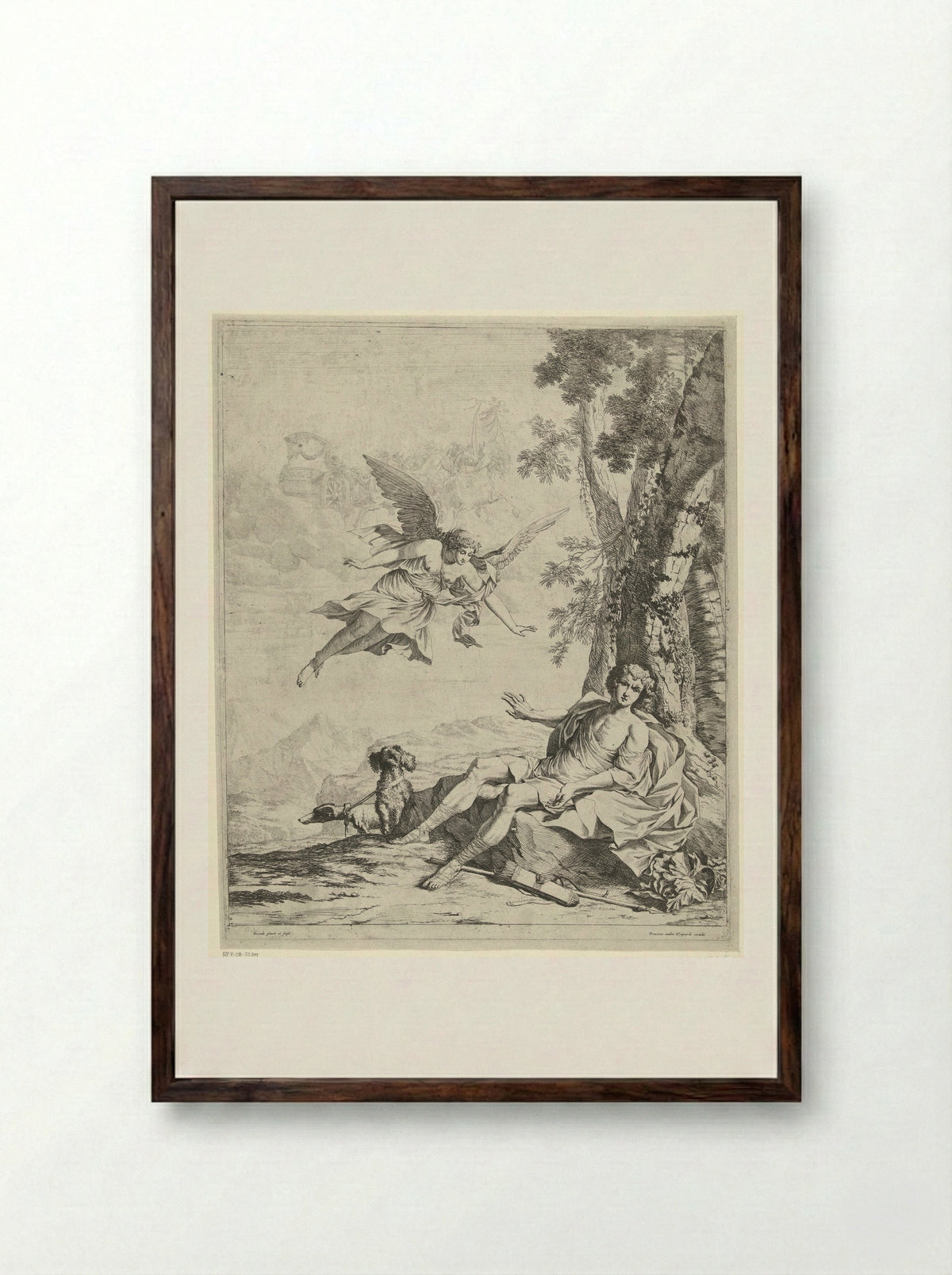 Aurora and Cephalus - Nicolaes van Helt Stockade - Framed Print Dark Wood