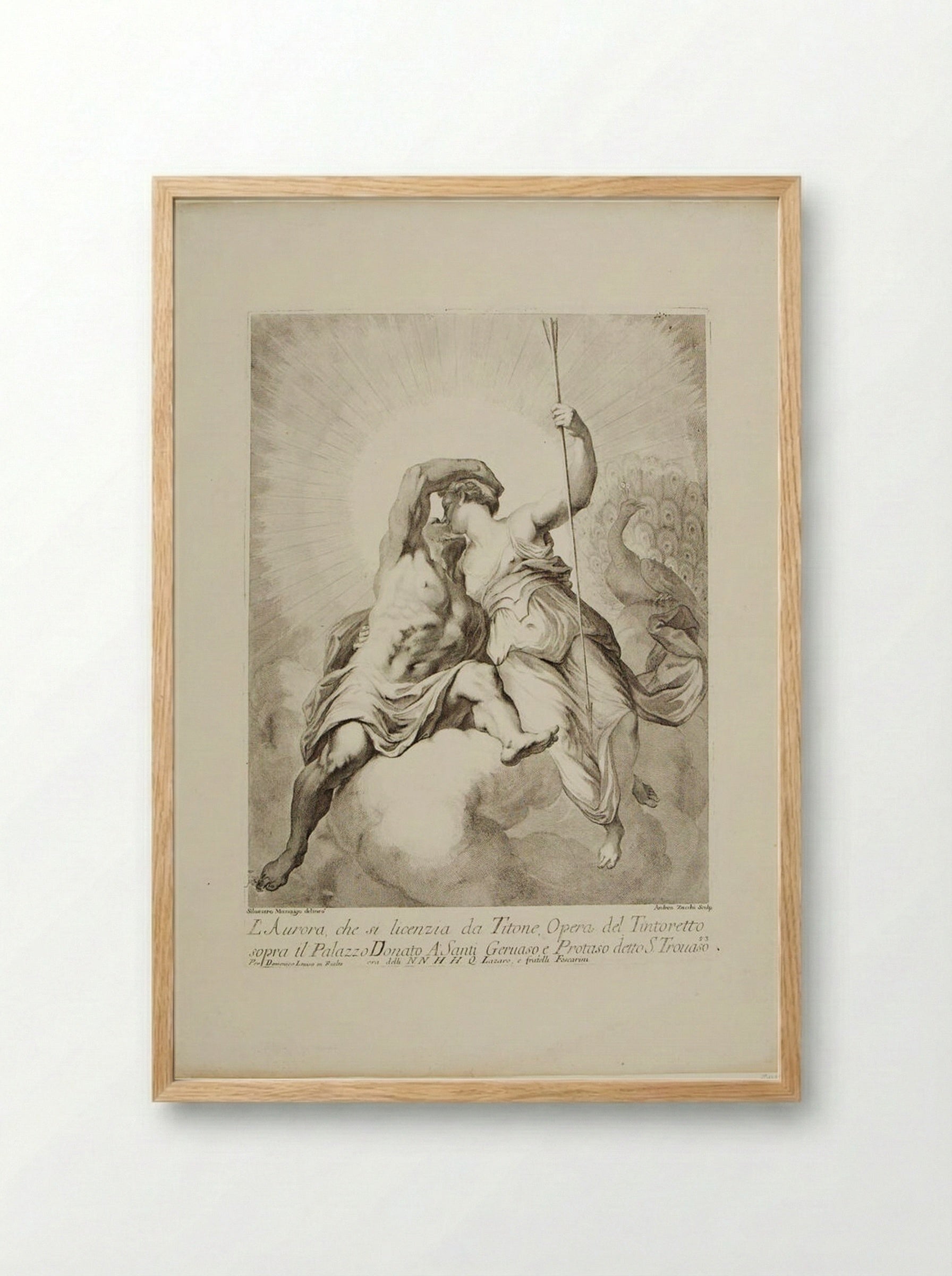 Aurora and Tithonus - Andrea Zucchi - Framed Print Wood