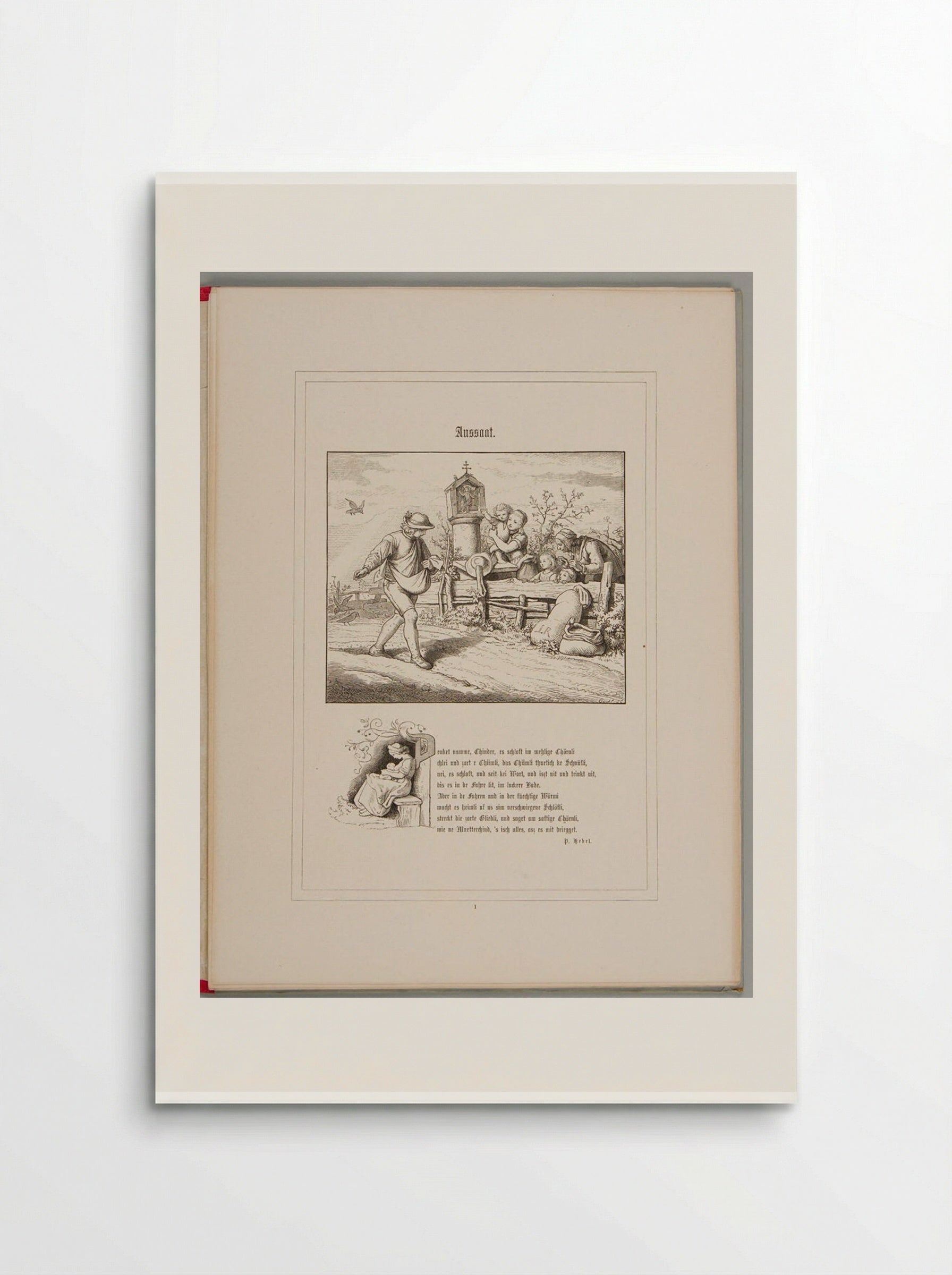 Aussaat (Sowing) - Adrian Ludwig Richter - Poster