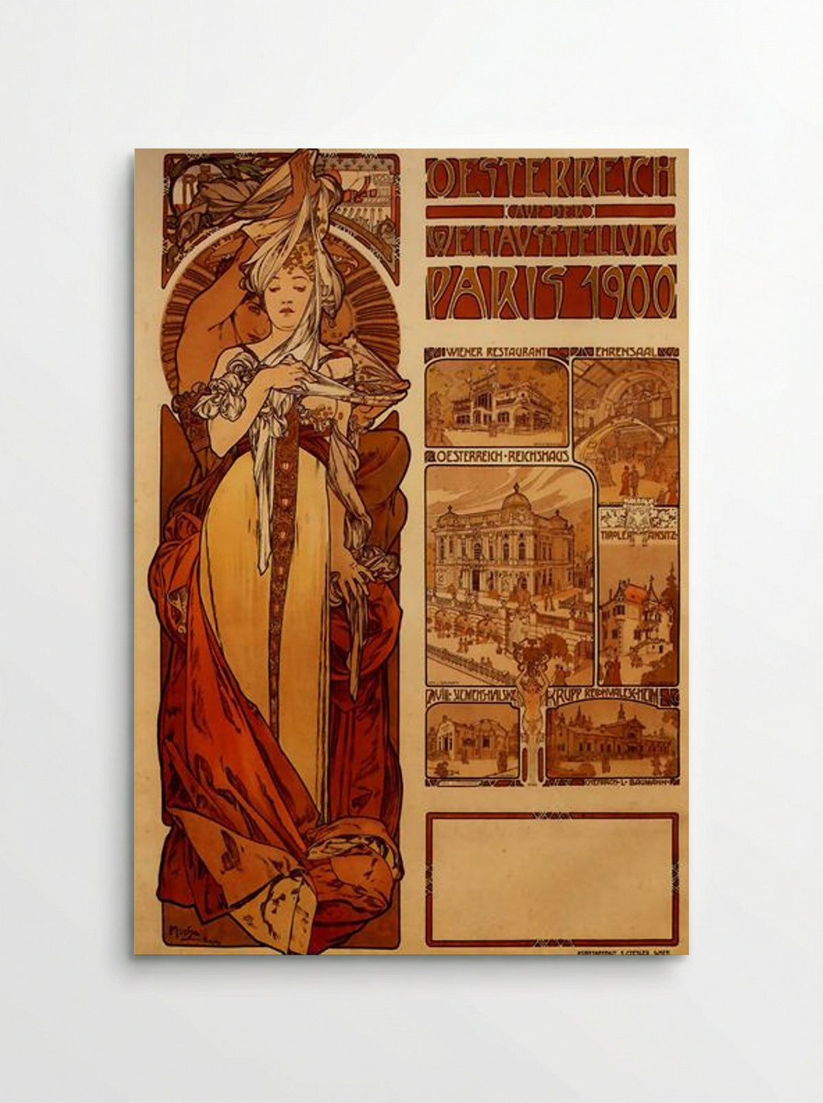 Austria (Exposition Universelle, Paris 1900) - Alphonse Mucha - Poster