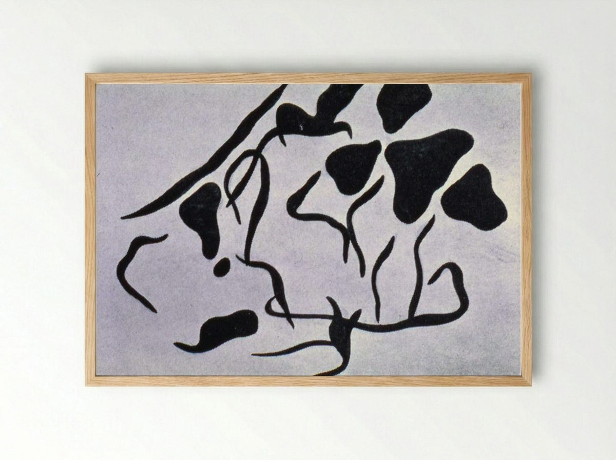 Automatic Drawing - Jean Arp - Framed Print Wood