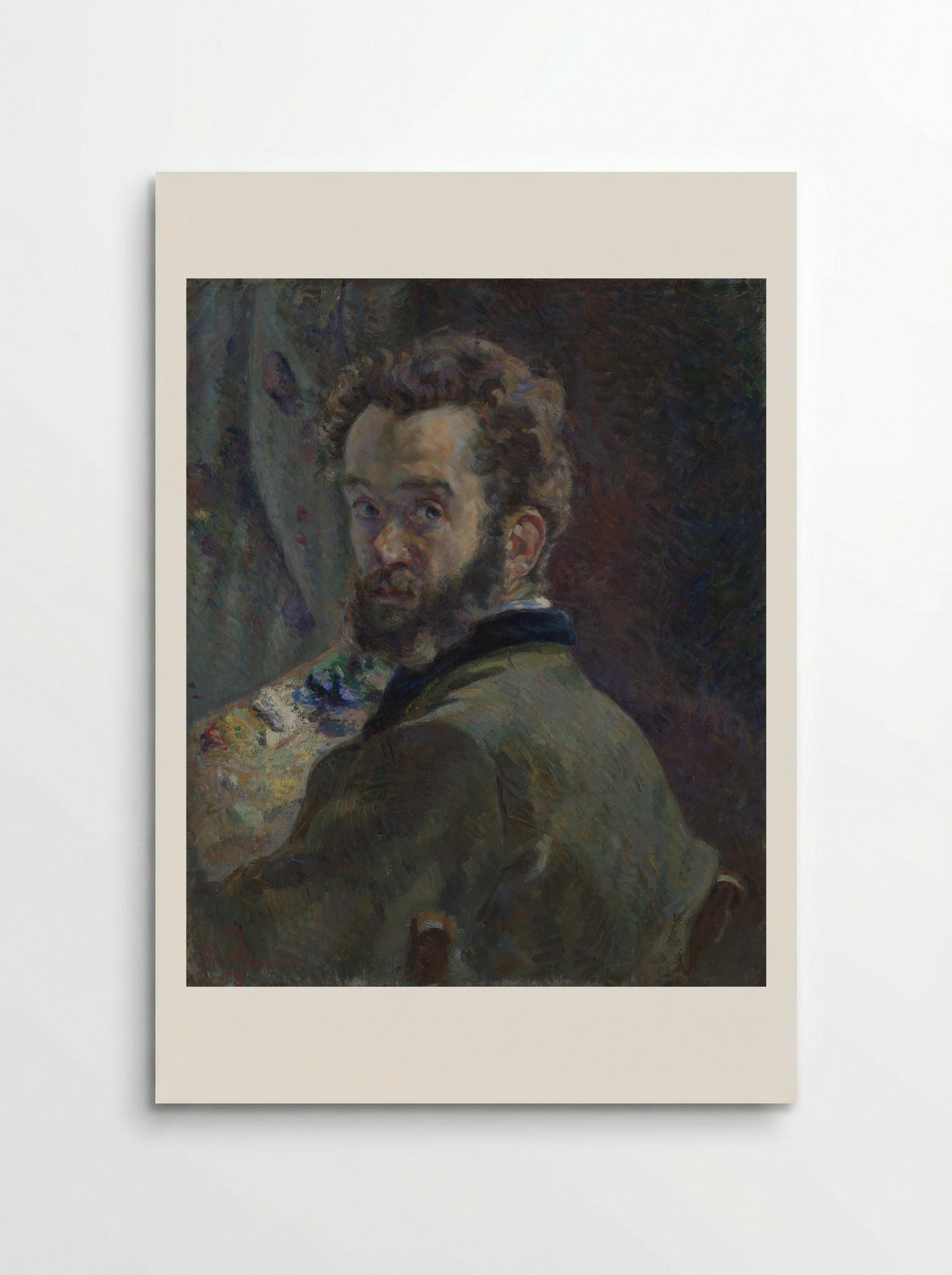 Autoportrait au chevalet (Armand Guillaumin) - Armand Guillaumin - Poster