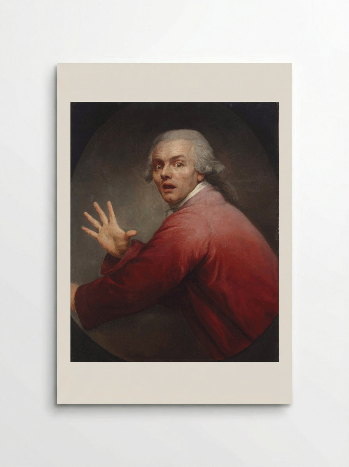 Autoportrait en homme surpris et terrorisé - Joseph Ducreux - Poster