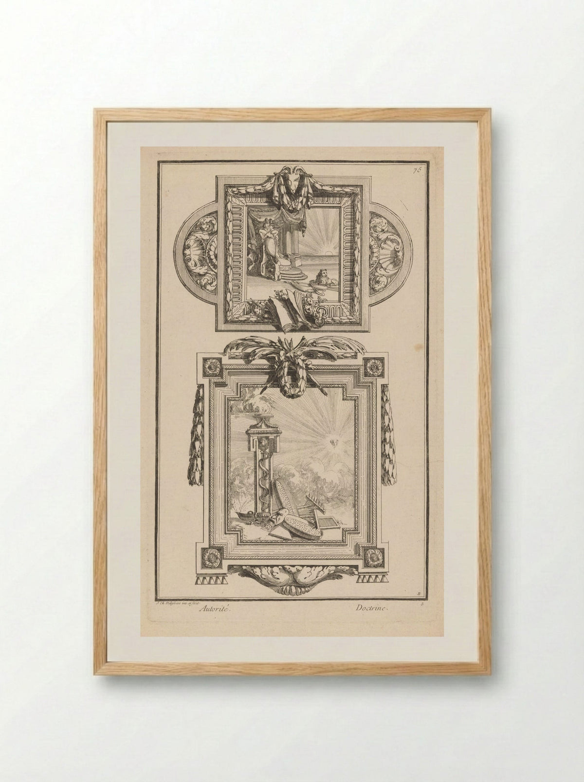 Autorité et Doctrine - Jean-Charles Delafosse - Framed Print Wood