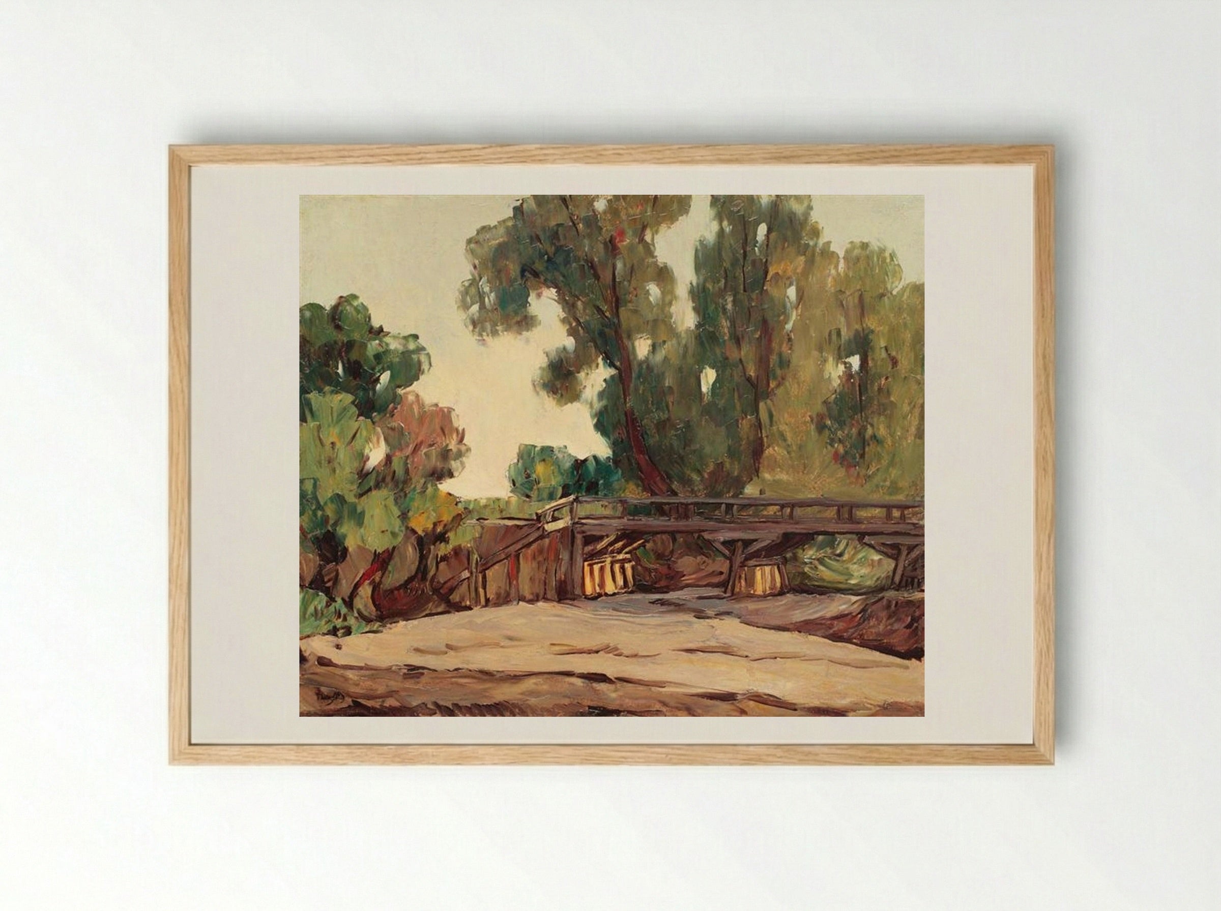 Autumn Landscape - Ion Theodorescu-Sion - Framed Print Wood
