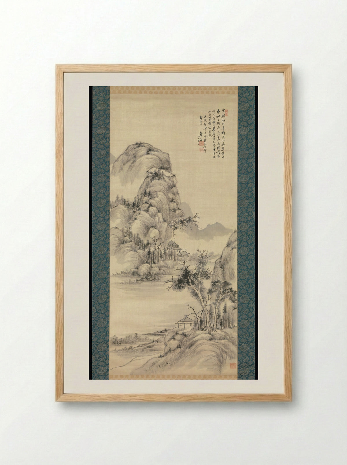 Autumn Landscape - Hidaka Tetsuo - Framed Print Wood