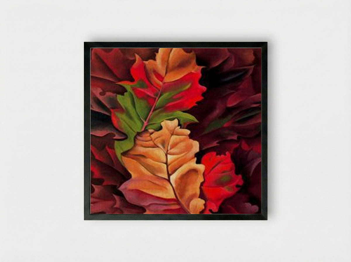 Autumn Leaves (Lake George, N.Y.) - Georgia O'Keeffe - Framed Print Black