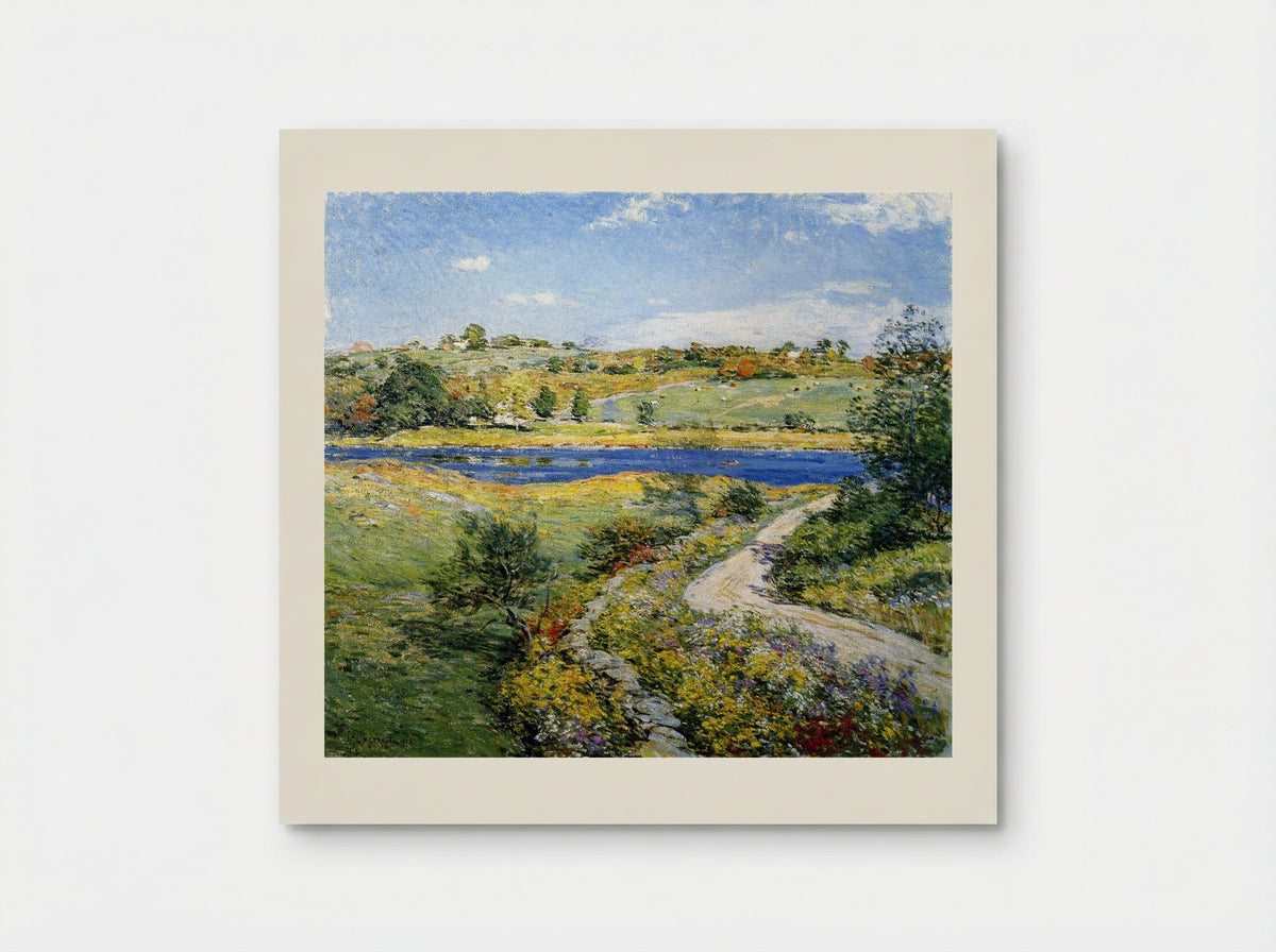 Autumn Roadside - Willard Metcalf - Poster