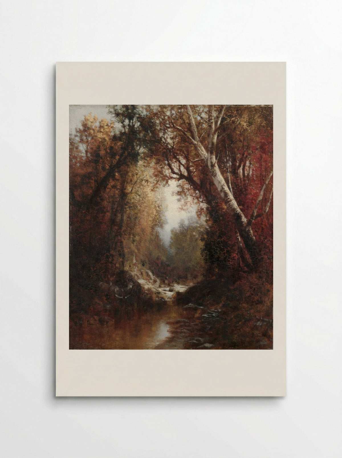 Autumn Scene in the Adirondacks - William Hart - Poster