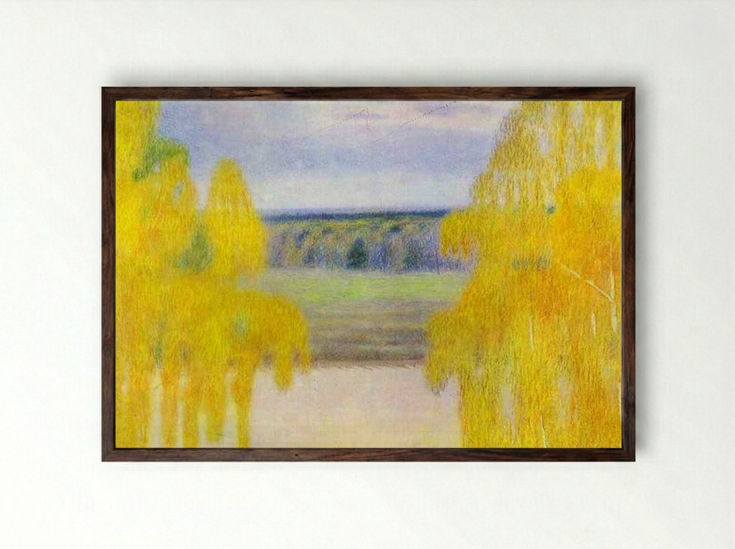 Autumn Song - Victor Borisov-Musatov - Framed Print Dark Wood