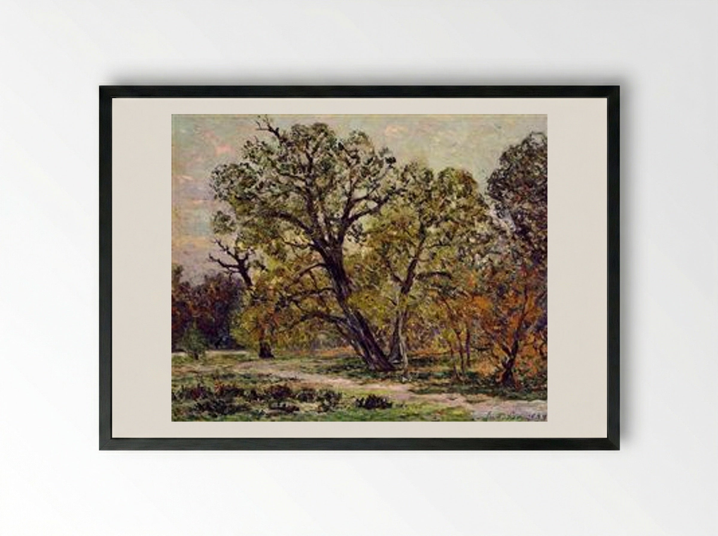 Autumn - Maxime Maufra - Framed Print Black