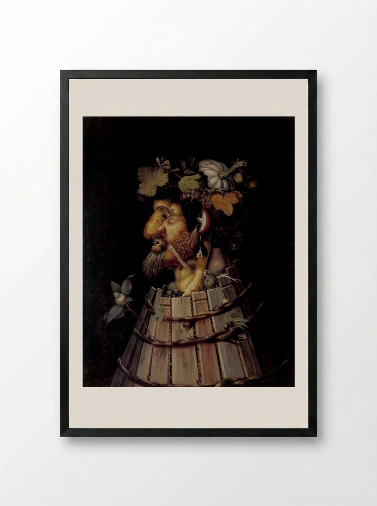 Autumn - Giuseppe Arcimboldo - Framed Print Black