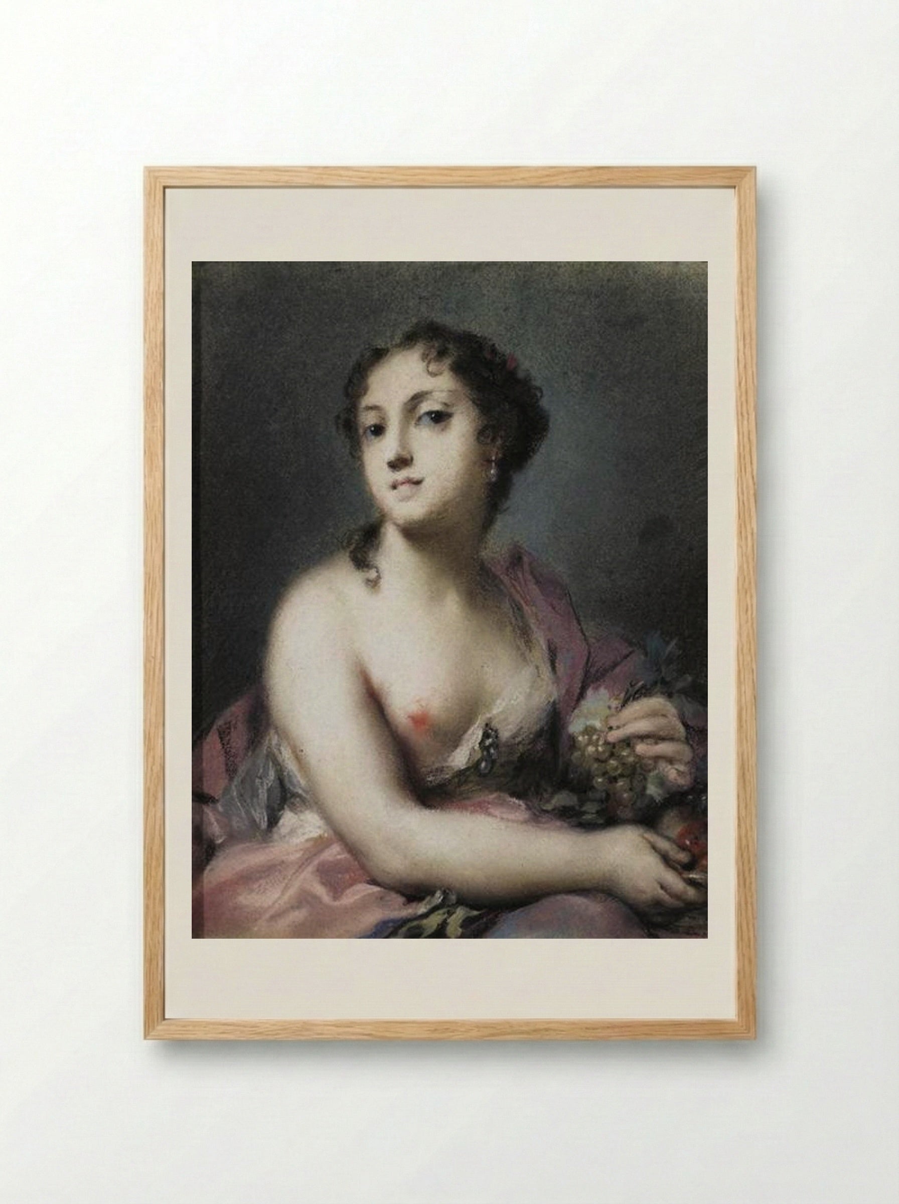 Autumn - Rosalba Carriera - Framed Print Wood