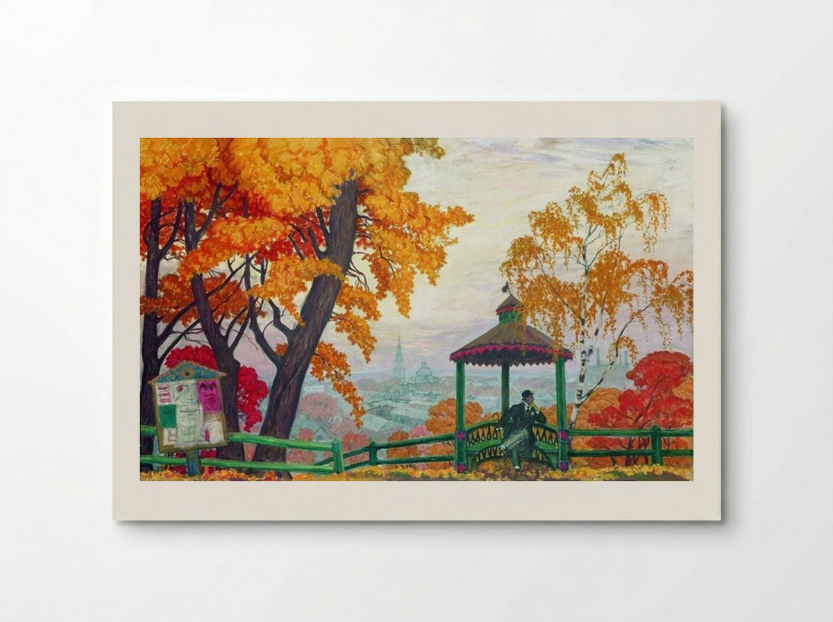 Autumn - Boris Kustodiev - Poster