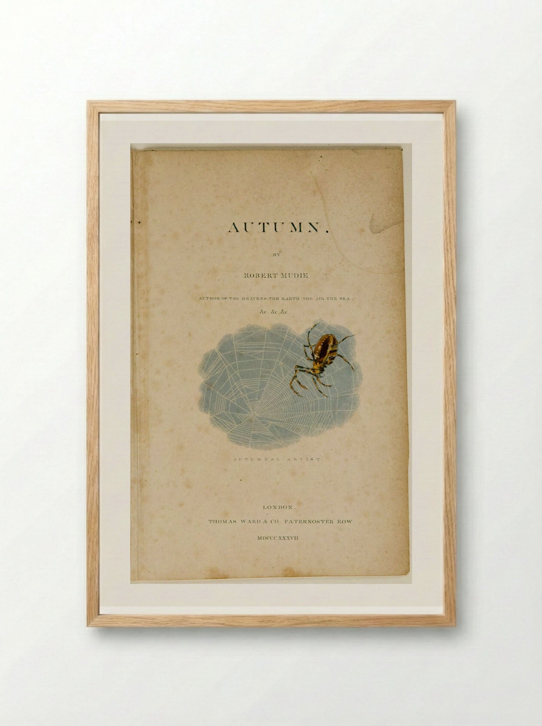 Autumnal Artist - George Baxter - Framed Print Wood