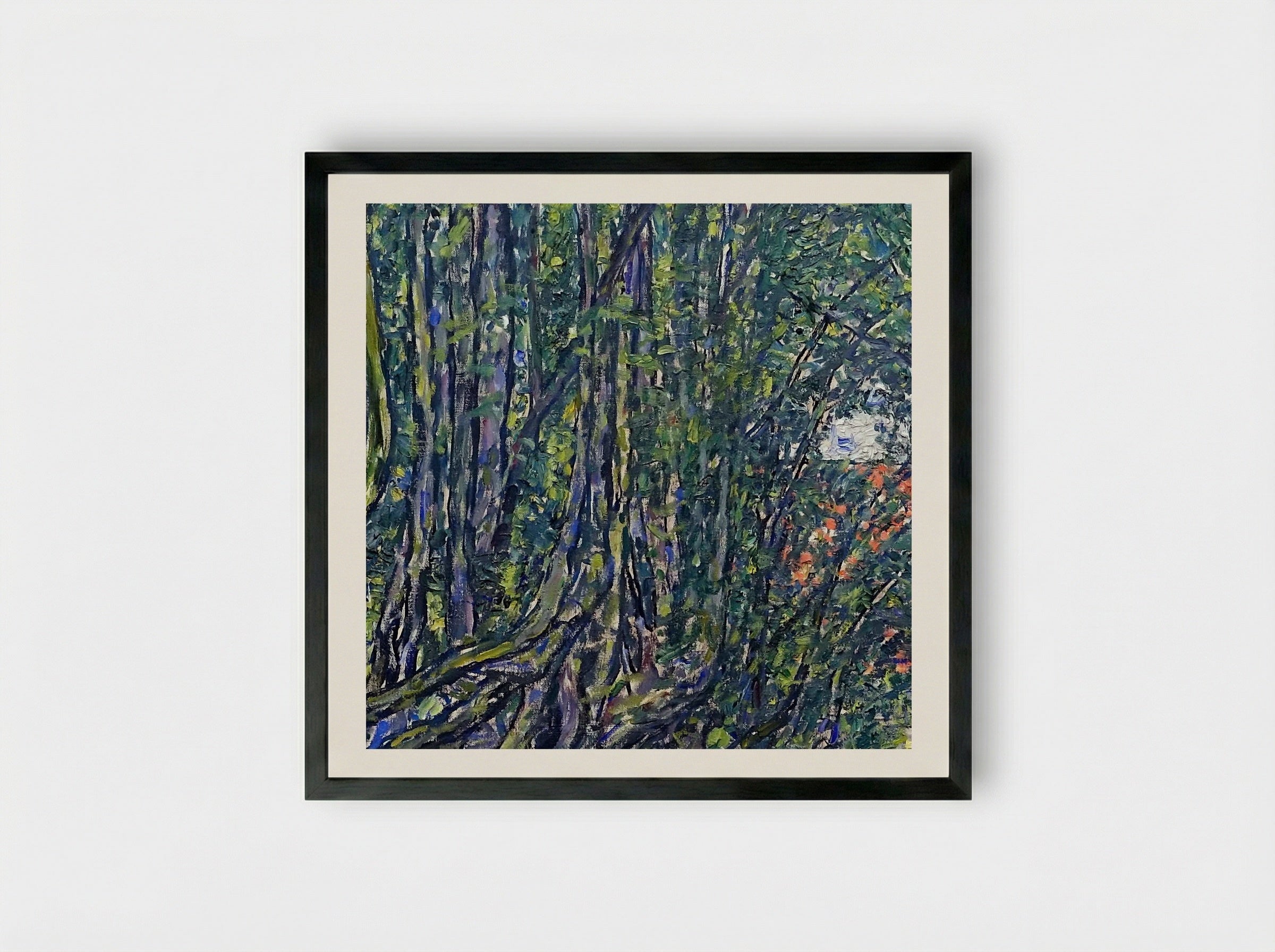 Avenue at Schloss Kammer - Gustav Klimt - Framed Print Black