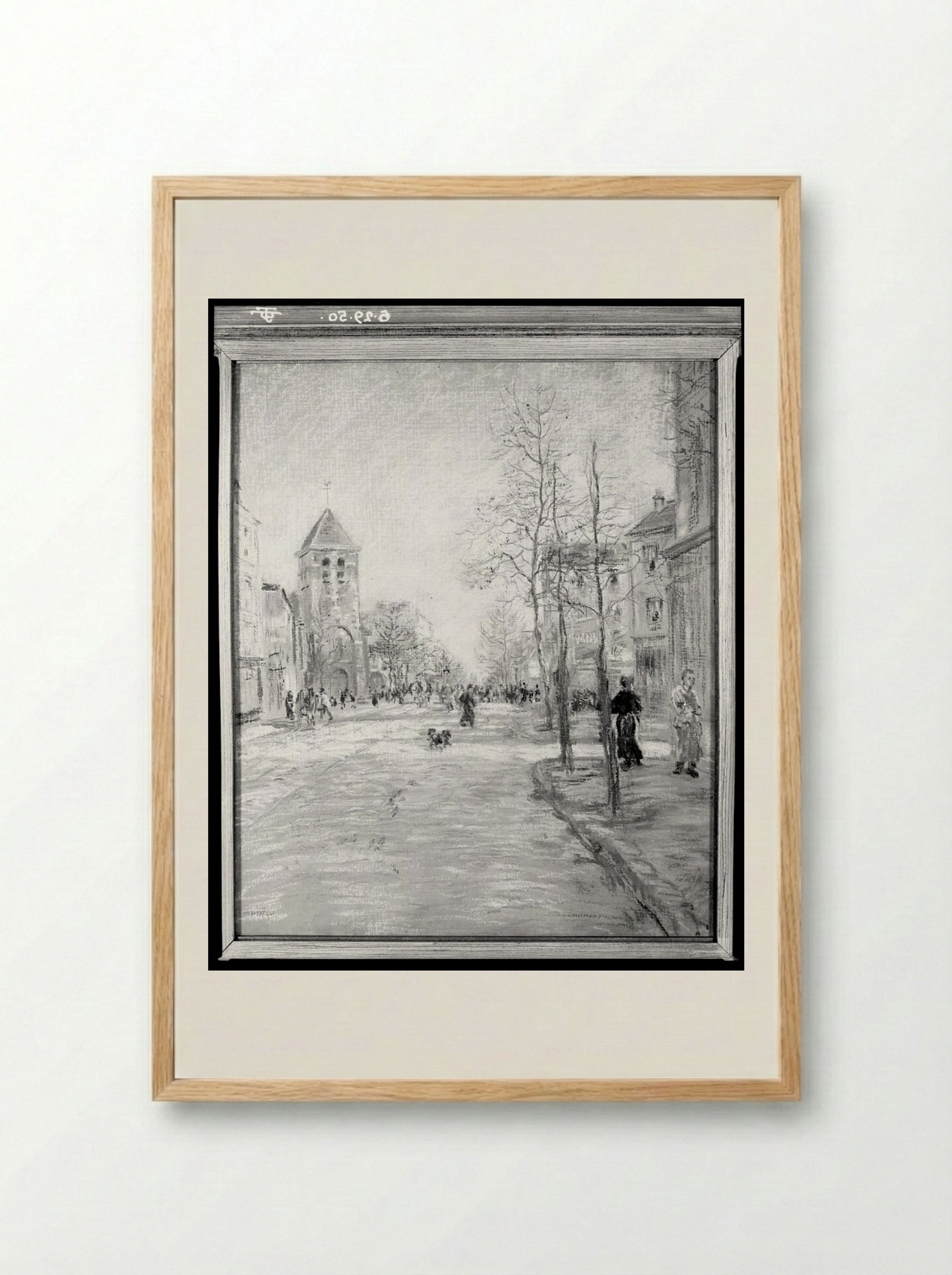 Avenue d'Orléans - Jean-François Raffaëlli - Framed Print Wood