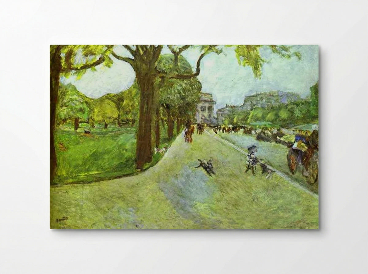 Avenue du Bois in Boulogne - Pierre Bonnard - Poster