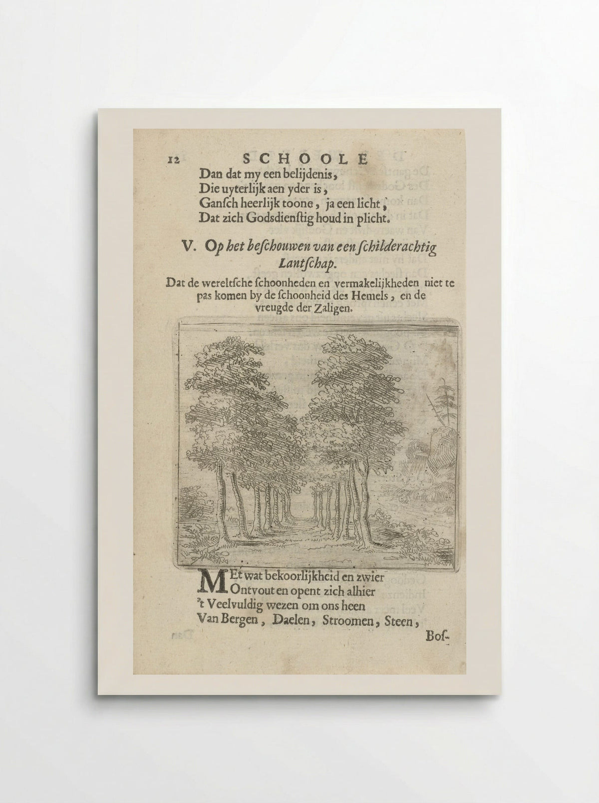 Avenue of Trees - Arnold Houbraken - Poster