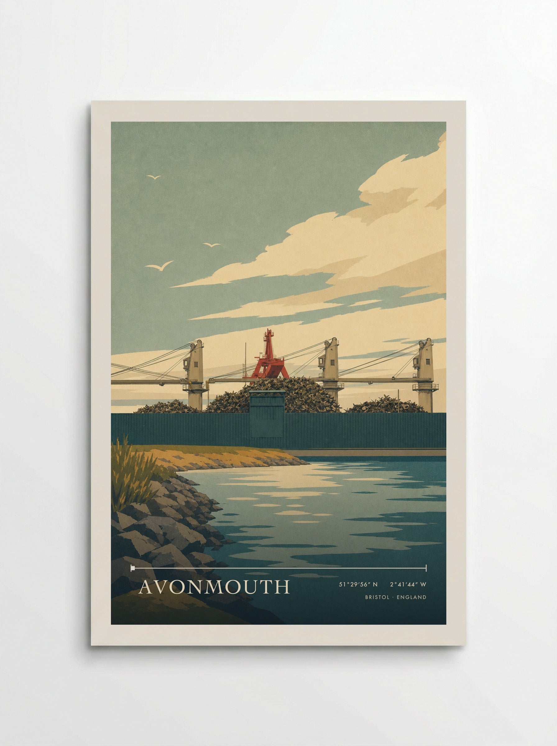 Avonmouth Bristol England Travel Poster - Poster