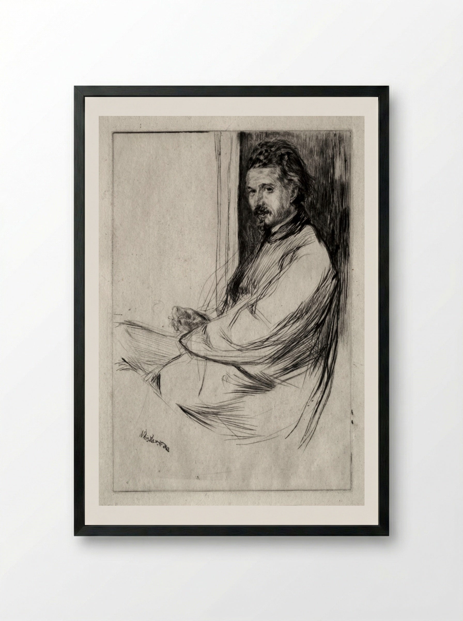 Axenfeld - James McNeill Whistler - Framed Print Black