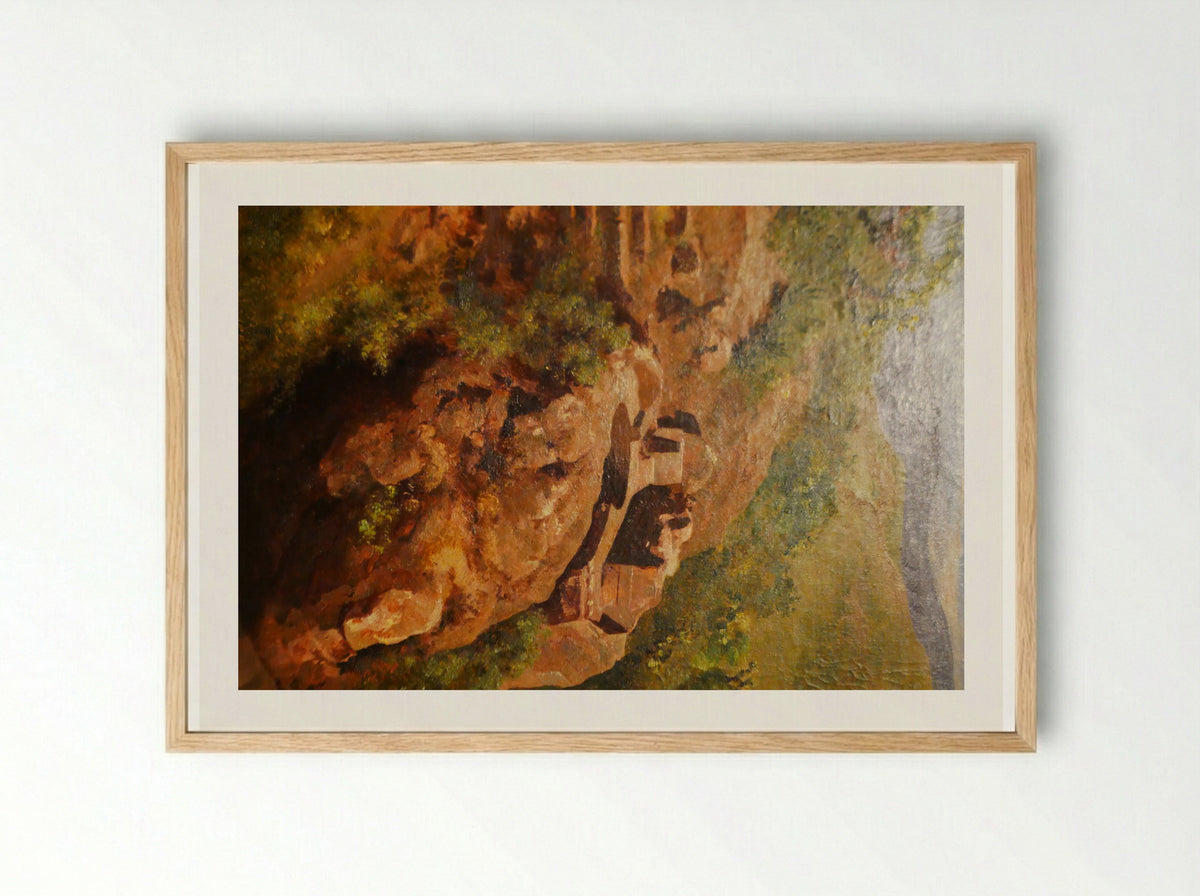 Baño de Nezahualcoyotl - José María Velasco - Framed Print Wood